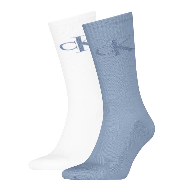 Calvin Klein Jeans Socken »CKJ MEN SOCK 2P MONOGRAM«, (2 Paar, 2 Paar), mit verstärkter Ferse von Calvin Klein Jeans