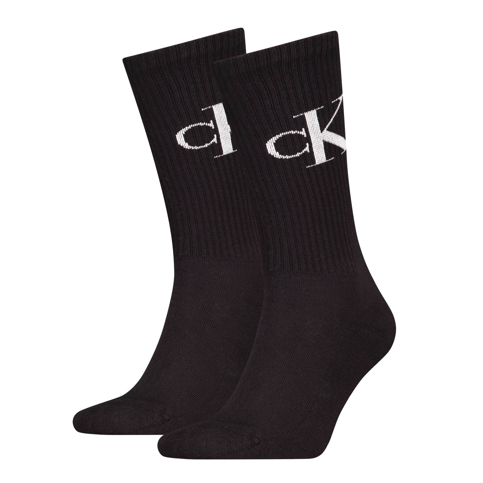 Calvin Klein Jeans Socken »CKJ MEN SOCK 2P MONOGRAM«, (2 Paar, 2 Paar), mit verstärkter Ferse von Calvin Klein Jeans