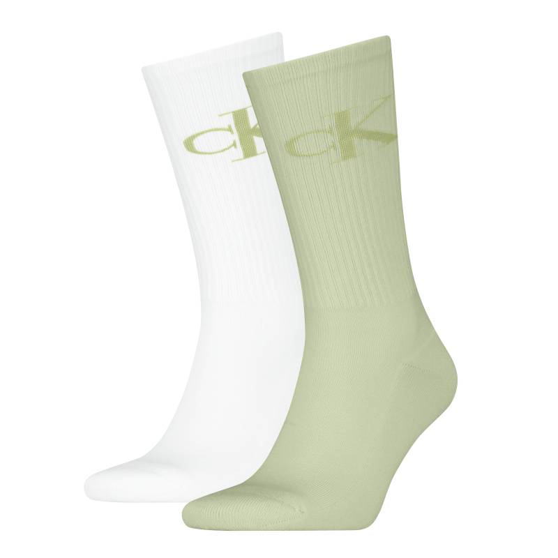 Calvin Klein Jeans Socken »CKJ MEN SOCK 2P MONOGRAM«, (2 Paar, 2 Paar), mit verstärkter Ferse von Calvin Klein Jeans