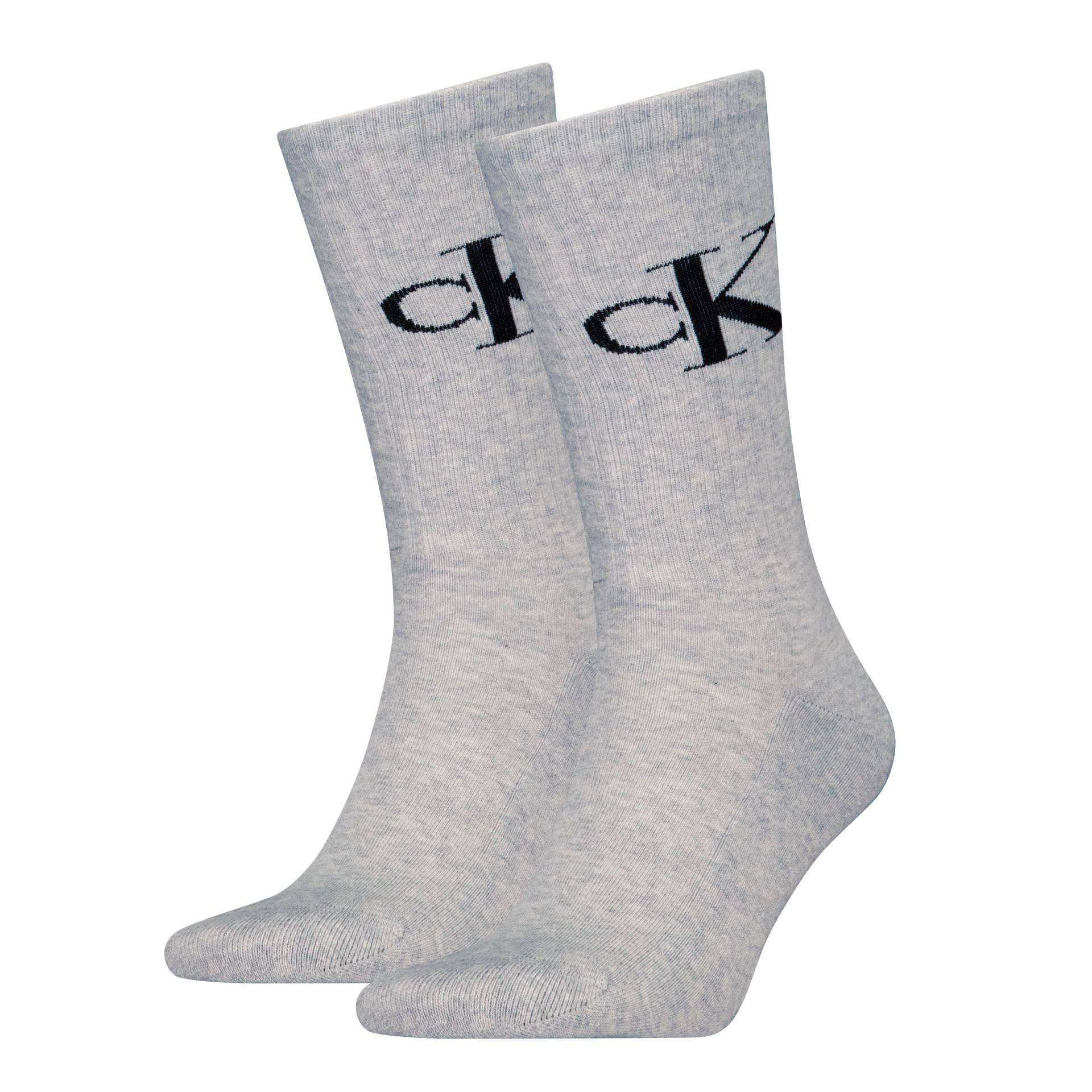 Calvin Klein Jeans Socken »CKJ MEN SOCK 2P MONOGRAM«, (2 Paar, 2 Paar), mit verstärkter Ferse von Calvin Klein Jeans