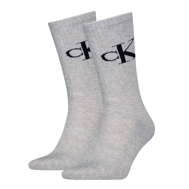 Calvin Klein Jeans Socken »CKJ MEN SOCK 2P MONOGRAM«, (2 Paar, 2 Paar), mit verstärkter Ferse von Calvin Klein Jeans
