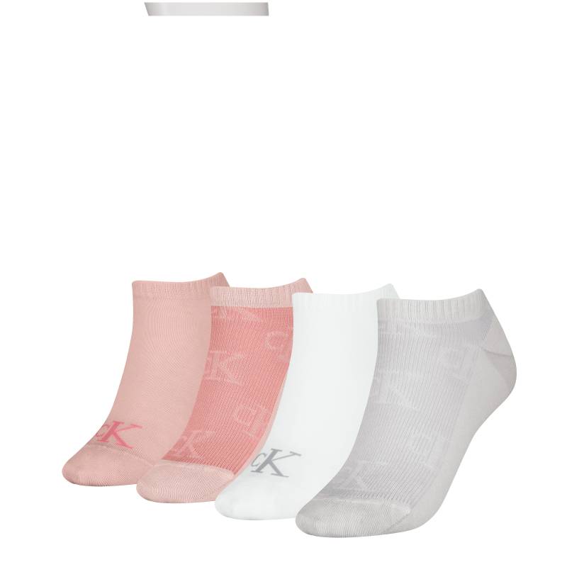 Calvin Klein Jeans Socken »CKJ WOMEN SNEAKER 4P AO SHADOW RIB ECOMM«, (4 Paar), mit atmungsaktivem Stoffeinsatz von Calvin Klein Jeans