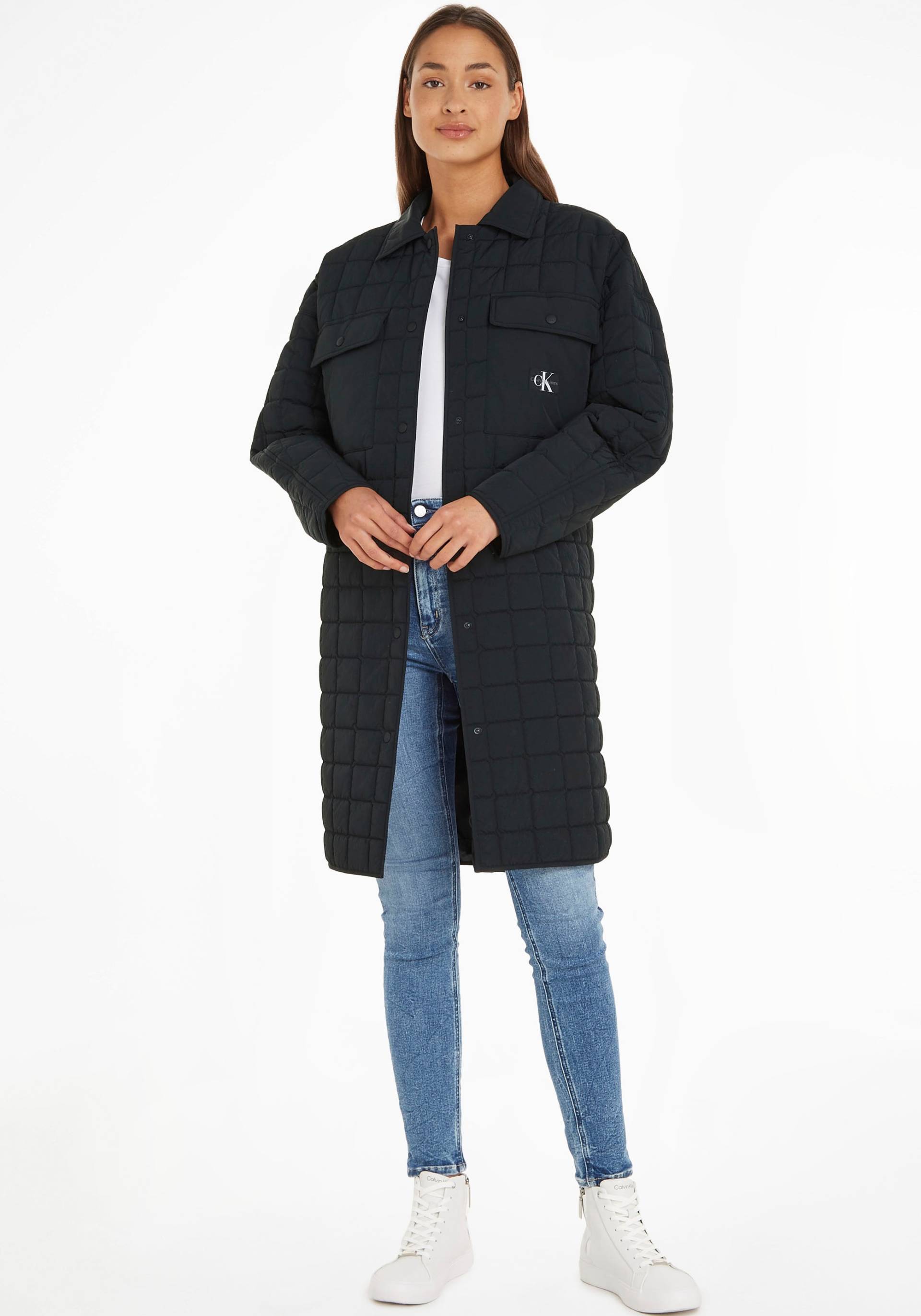 Calvin Klein Jeans Steppmantel »LONG QUILTED UTILITY COAT« von Calvin Klein Jeans