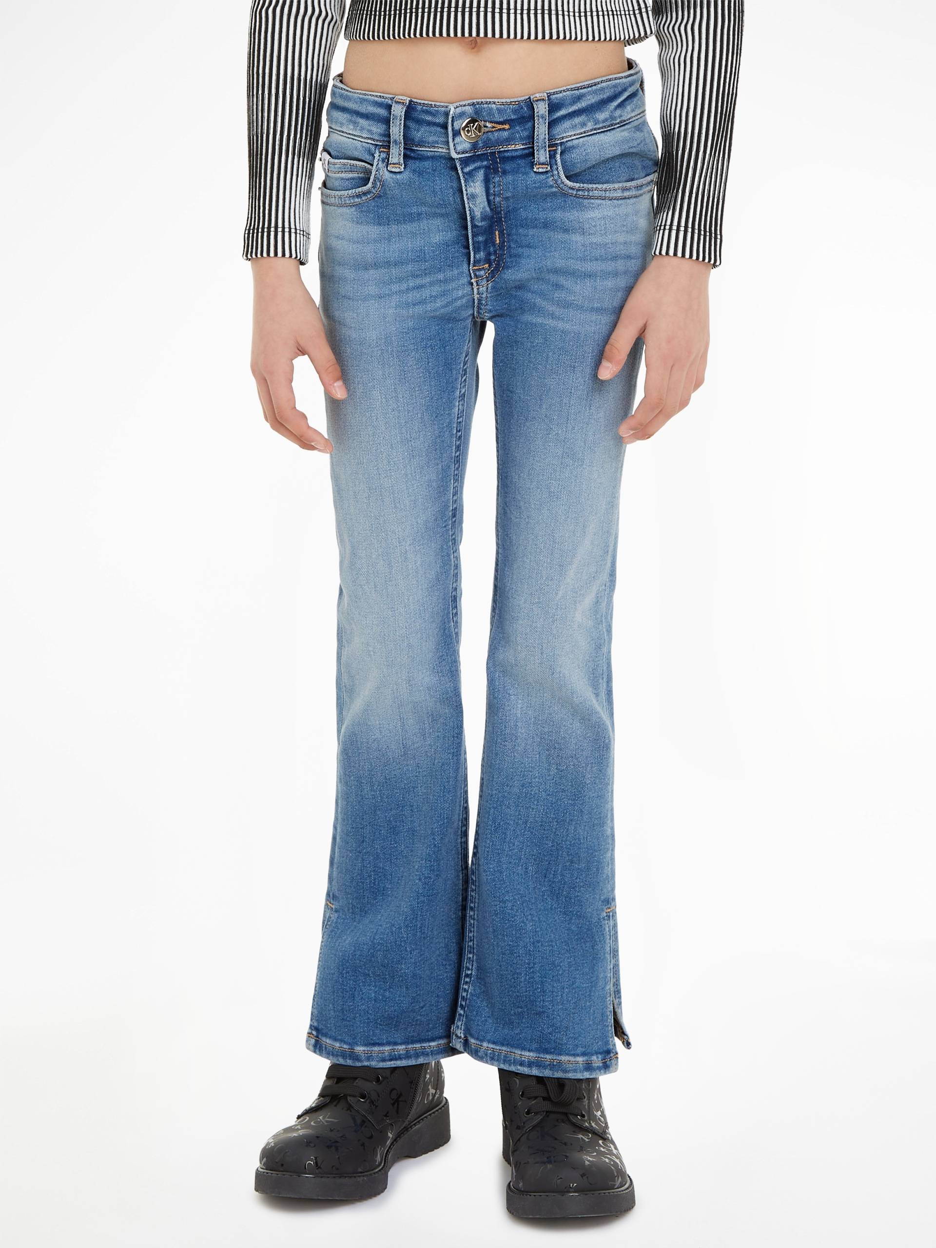 Calvin Klein Jeans Stretch-Jeans »FLARE MR SPLIT VISUAL MID BLUE« Calvin Klein Jeans Stretch-Jeans »FLARE MR SPLIT VISUAL MID BLUE« von Calvin Klein Jeans