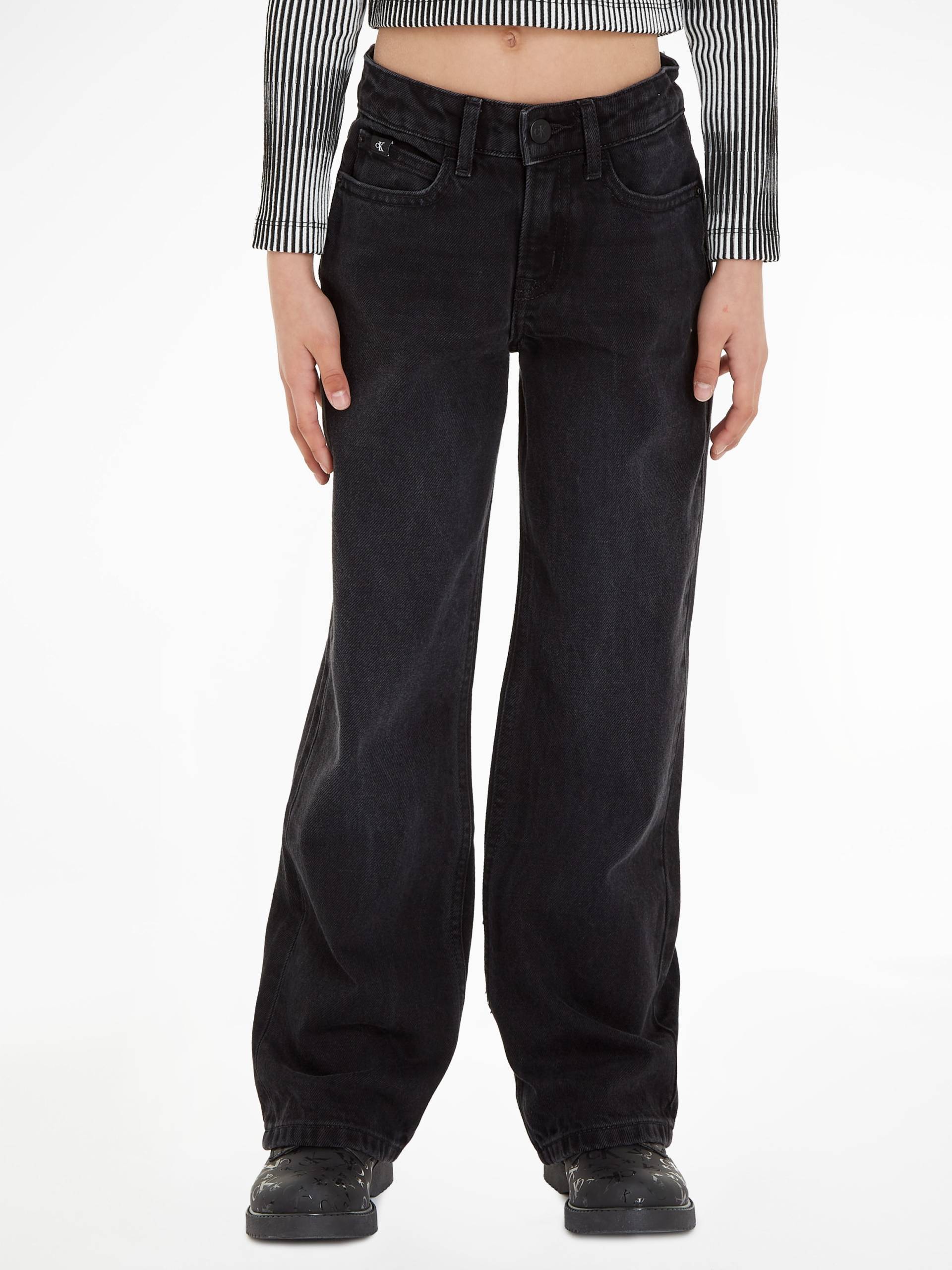 Calvin Klein Jeans Stretch-Jeans »WIDE LEG WASHED BLACK« von Calvin Klein Jeans