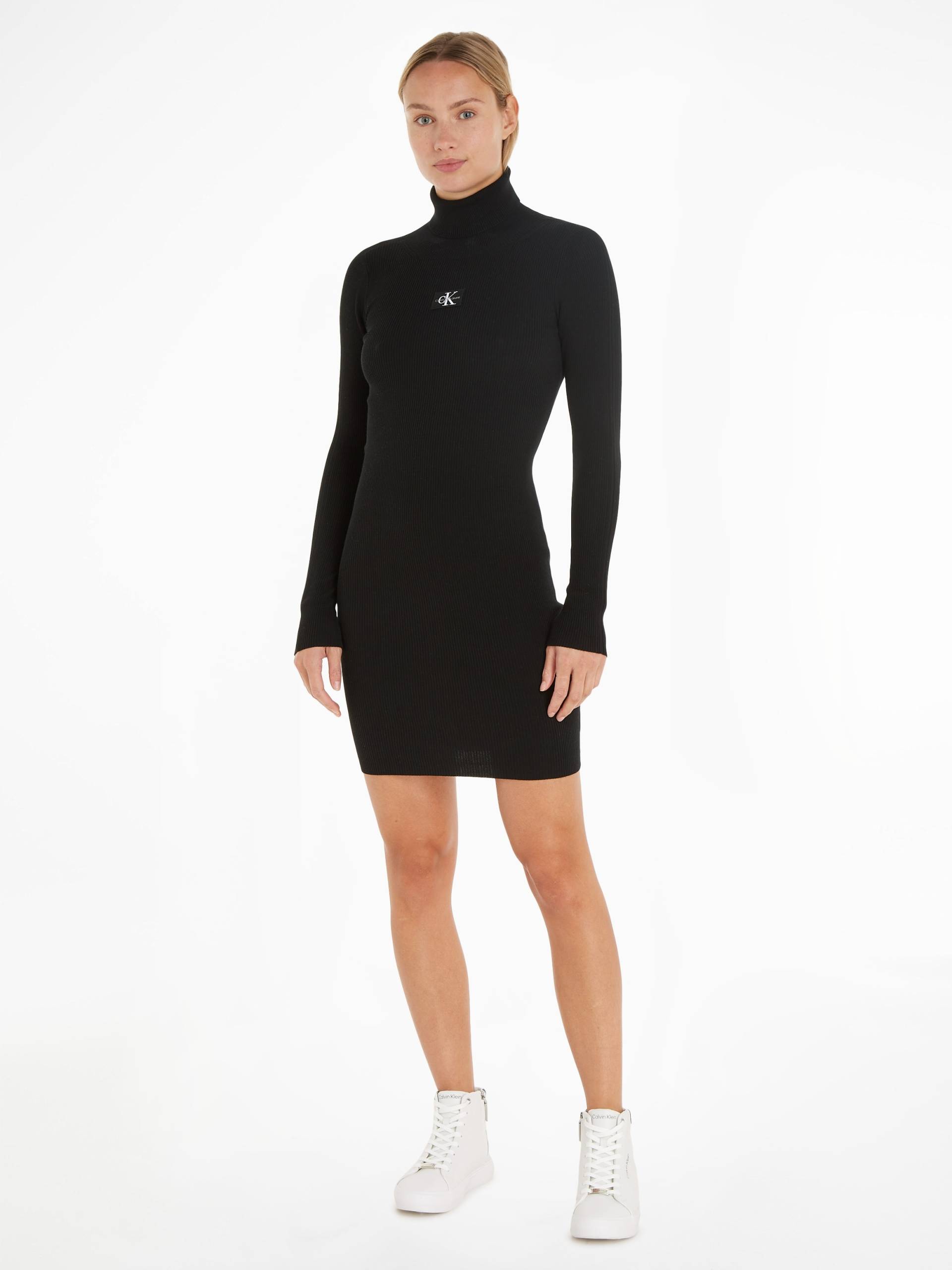 Calvin Klein Jeans Strickkleid »BADGE ROLL NECK SWEATER DRESS« von Calvin Klein Jeans