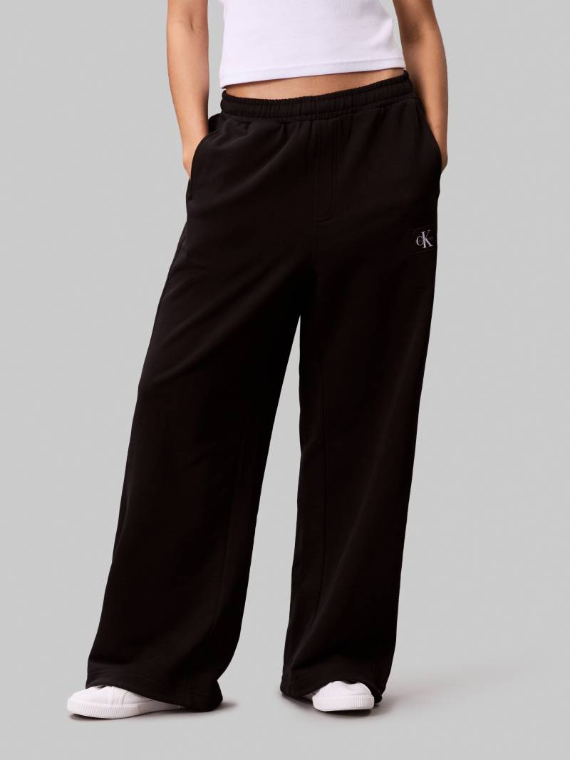 Calvin Klein Jeans Sweathose »A- FRENCH TERRY BADGE LOGO PANT«, mit weitem Bein von Calvin Klein Jeans