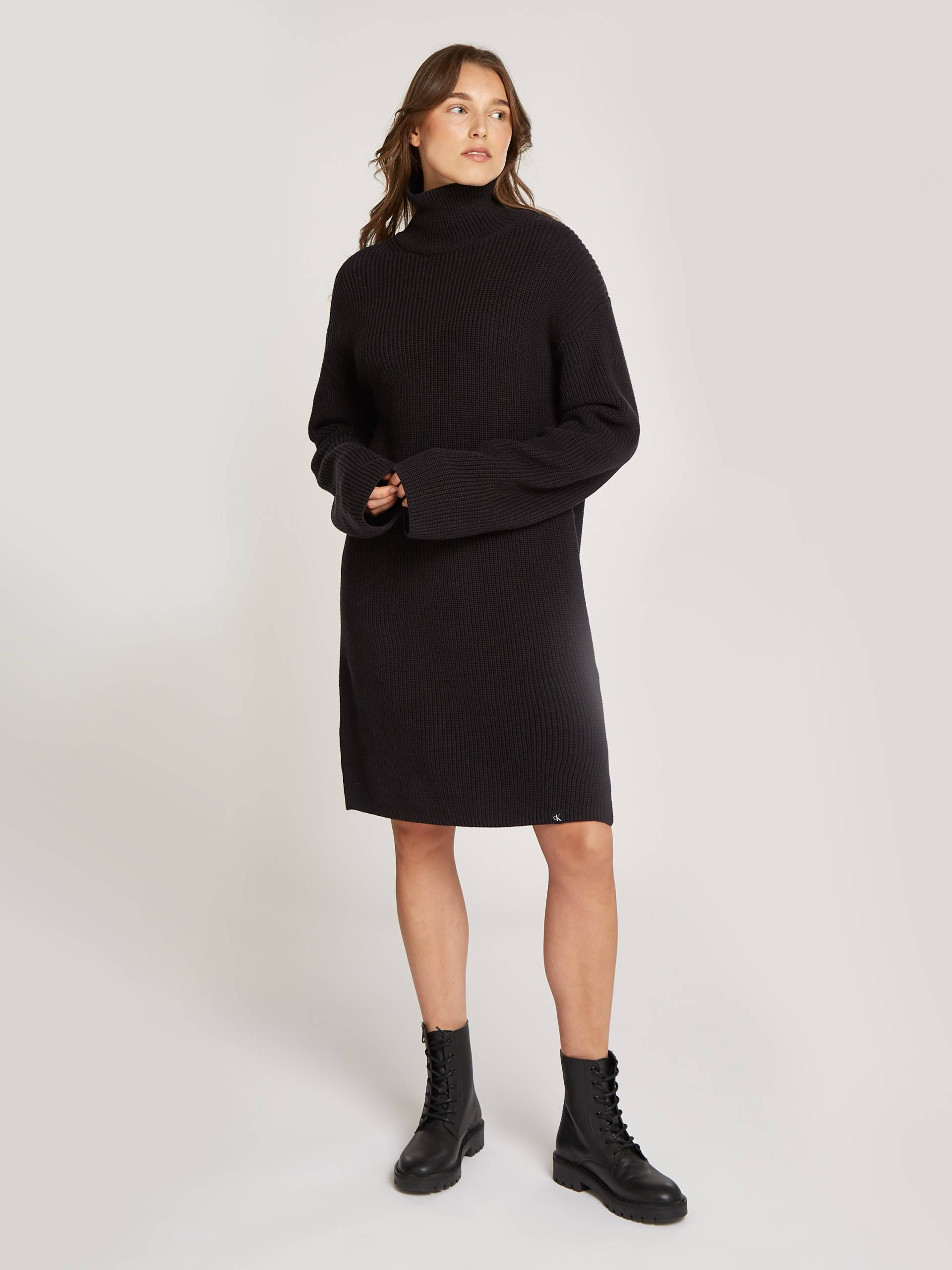 Calvin Klein Jeans Sweatkleid »CHUNKY LOOSE SWEATER DRESS«, mit Logopatch Calvin Klein Jeans Sweatkleid »CHUNKY LOOSE SWEATER DRESS«, mit Logopatch von Calvin Klein Jeans