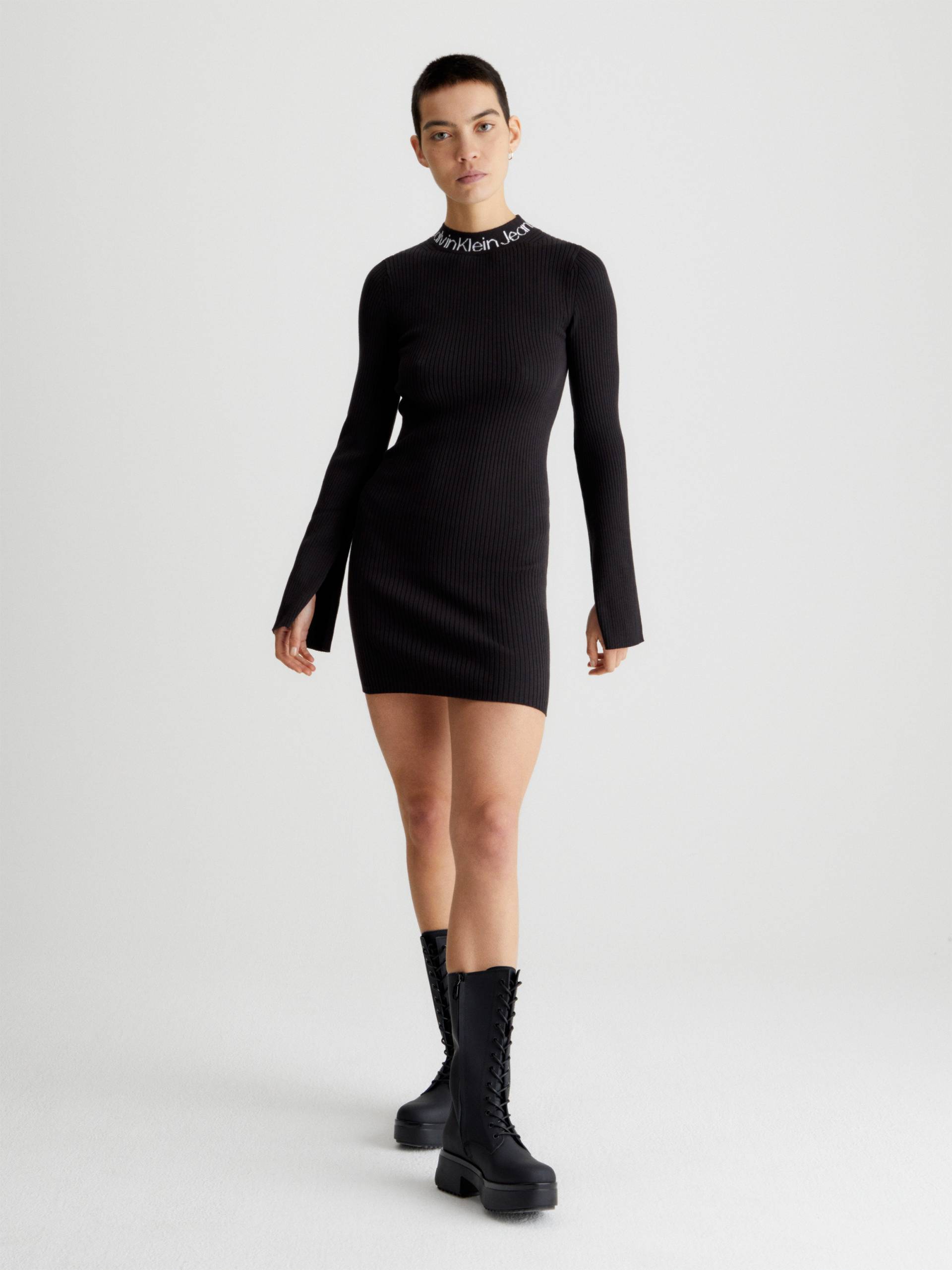 Calvin Klein Jeans Sweatkleid »LOGO INTARSIA SWEATER DRESS« von Calvin Klein Jeans