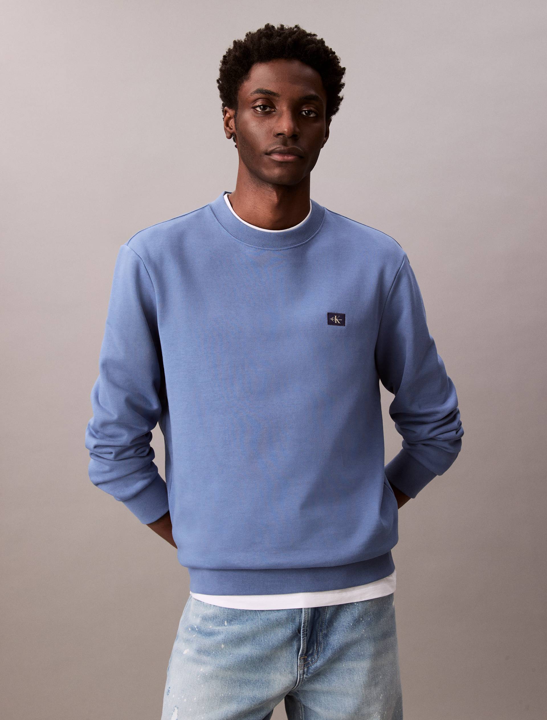 Calvin Klein Jeans Sweatshirt »400GSM TRRY BDG CRWN«, Mit Rundhalsausschnitt Calvin Klein Jeans Sweatshirt »400GSM TRRY BDG CRWN«, Mit Rundhalsausschnitt von Calvin Klein Jeans