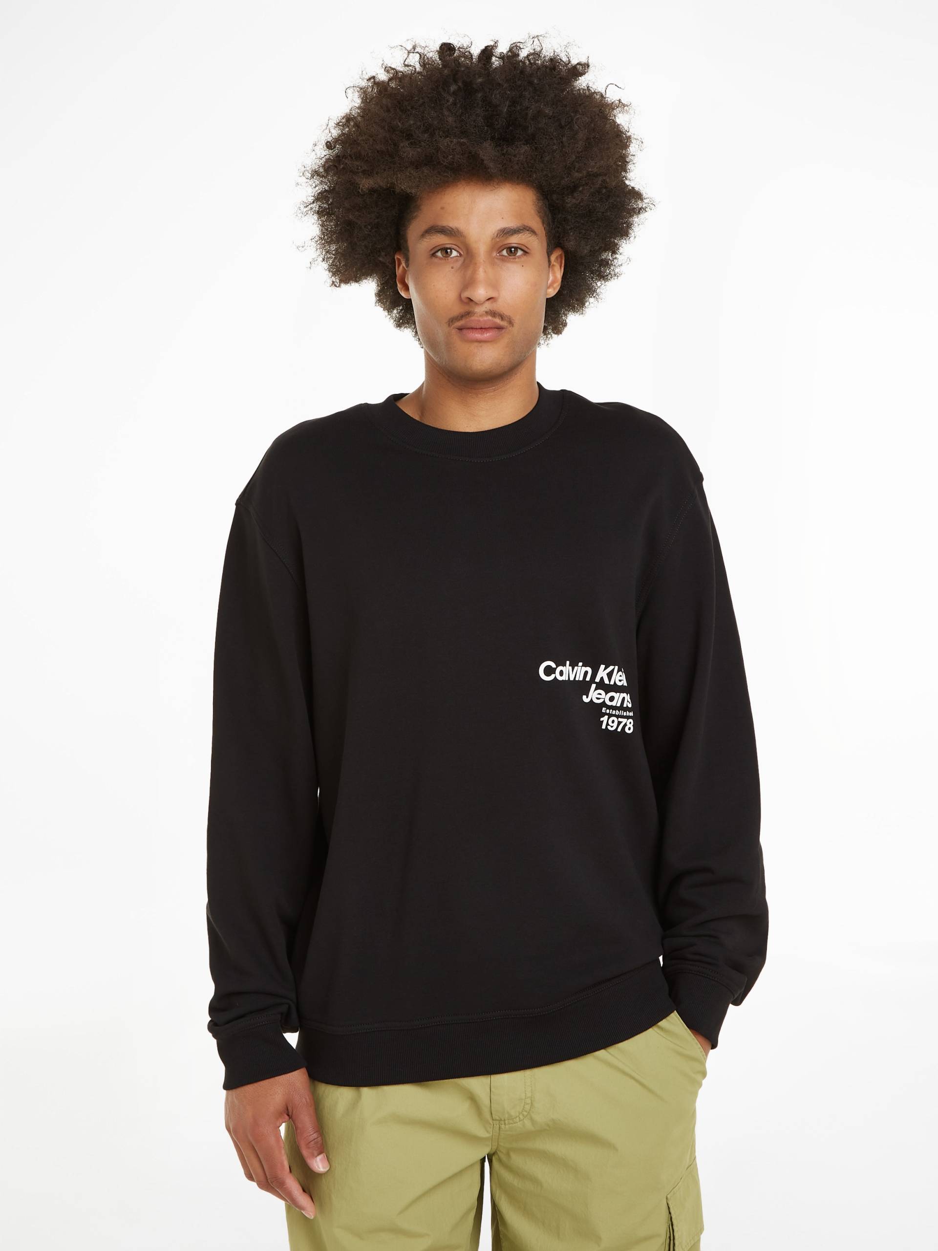 Calvin Klein Jeans Sweatshirt »DIFFUSED LOGO CREW NECK« von Calvin Klein Jeans