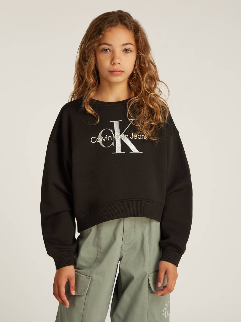 Calvin Klein Jeans Sweatshirt »GLITTER MONOLOGO CN SWEATSHIRT«, für Kinder bis 16 Jahre mit Logoschriftzug von Calvin Klein Jeans