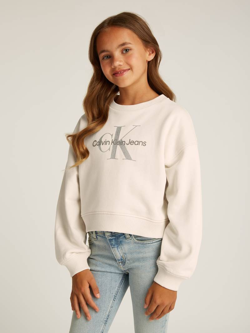 Calvin Klein Jeans Sweatshirt »GLITTER MONOLOGO CN SWEATSHIRT«, für Kinder bis 16 Jahre mit Logoschriftzug von Calvin Klein Jeans