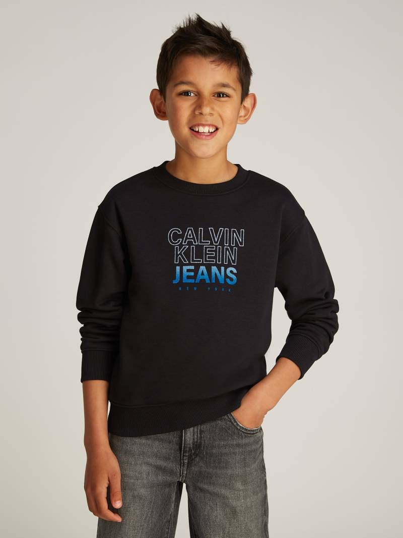 Calvin Klein Jeans Sweatshirt »GRADIENT FLOCK LOGO CN«, für Kinder bis 16 Jahre mit Logoprägung von Calvin Klein Jeans