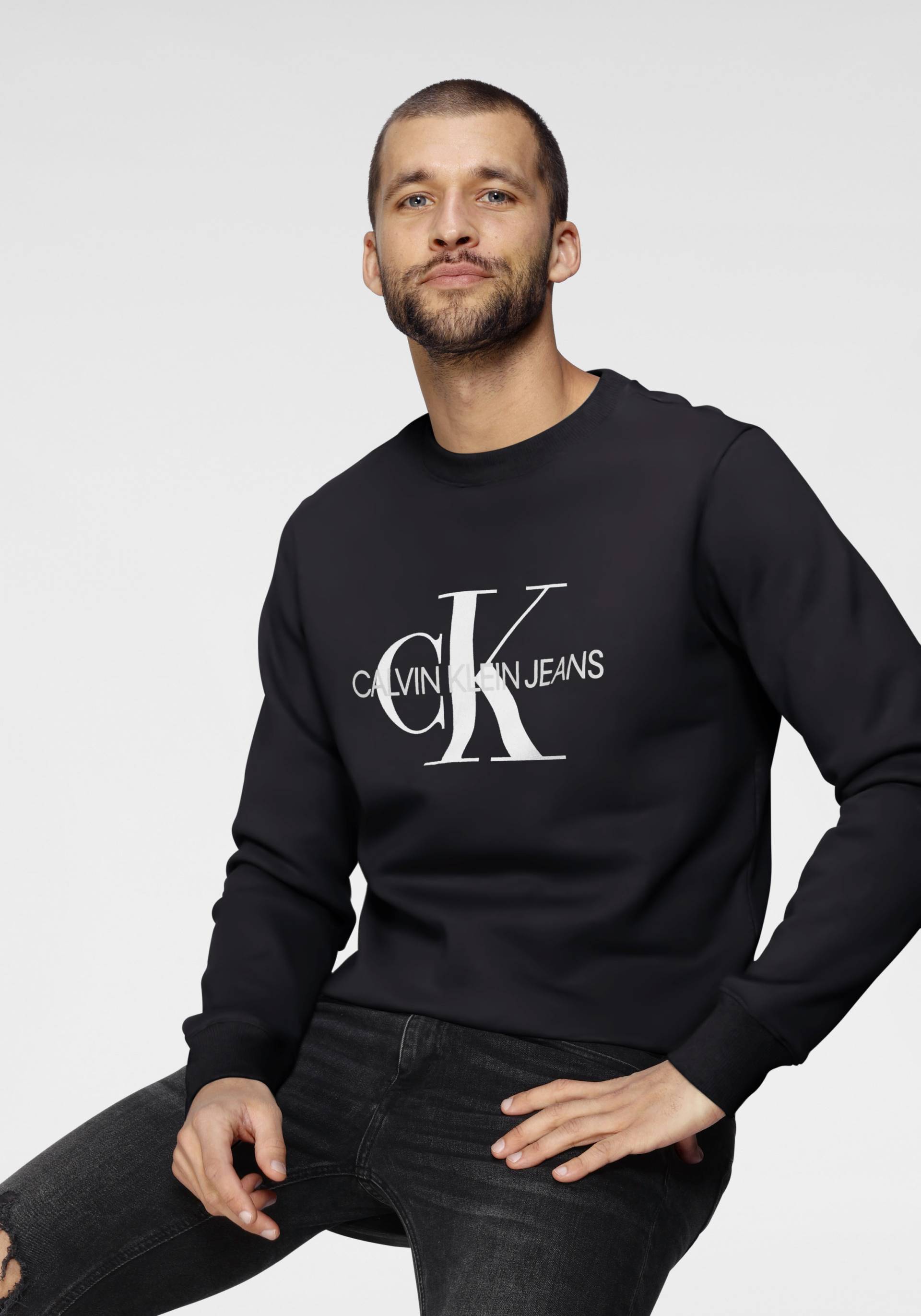 Calvin Klein Jeans Sweatshirt »ICONIC MONOGRAM CREWNECK« Calvin Klein Jeans Sweatshirt »ICONIC MONOGRAM CREWNECK« von Calvin Klein Jeans