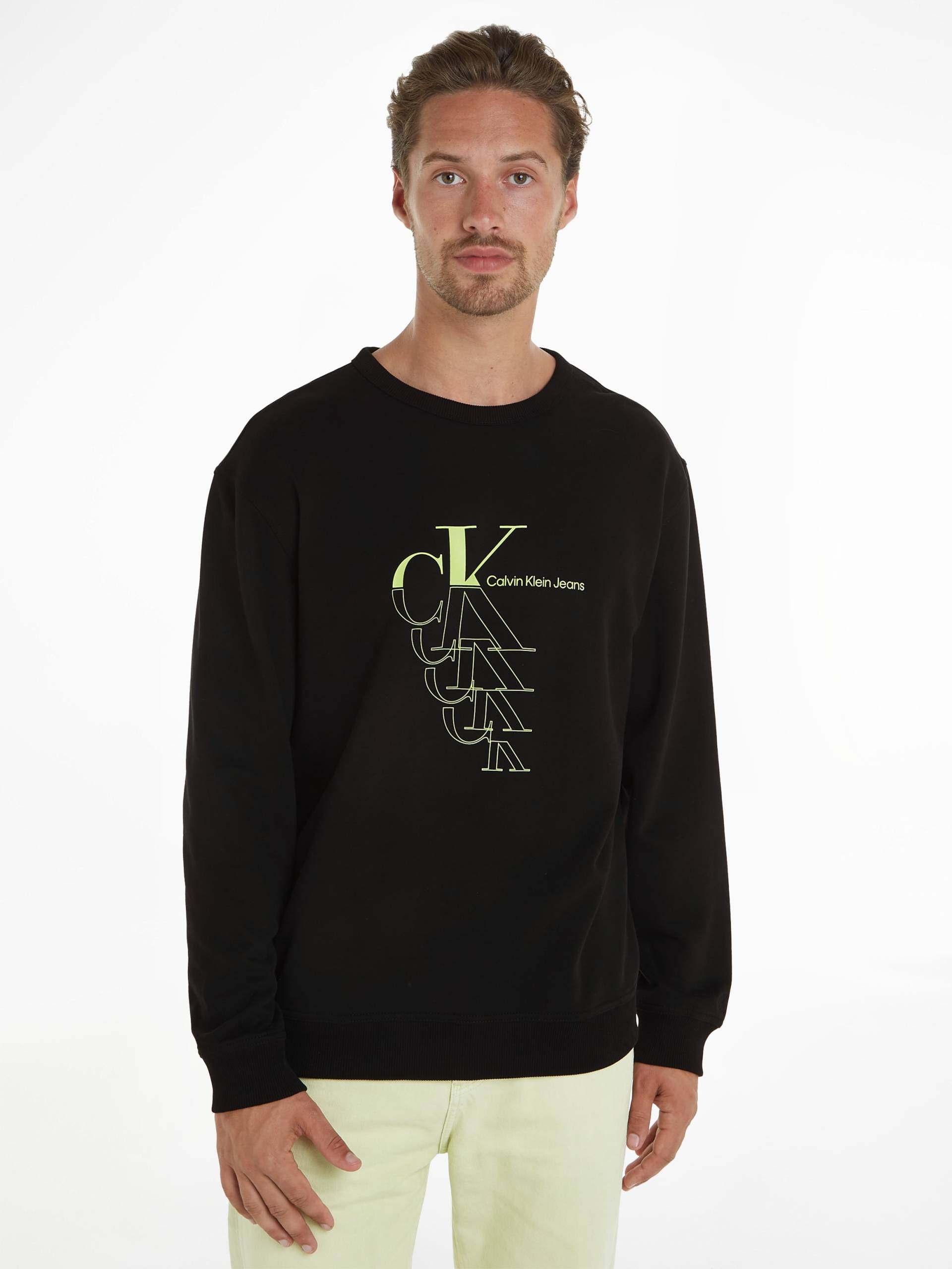 Calvin Klein Jeans Sweatshirt »MONOGRAM ECHO CREW NECK«, mit Logodruck von Calvin Klein Jeans