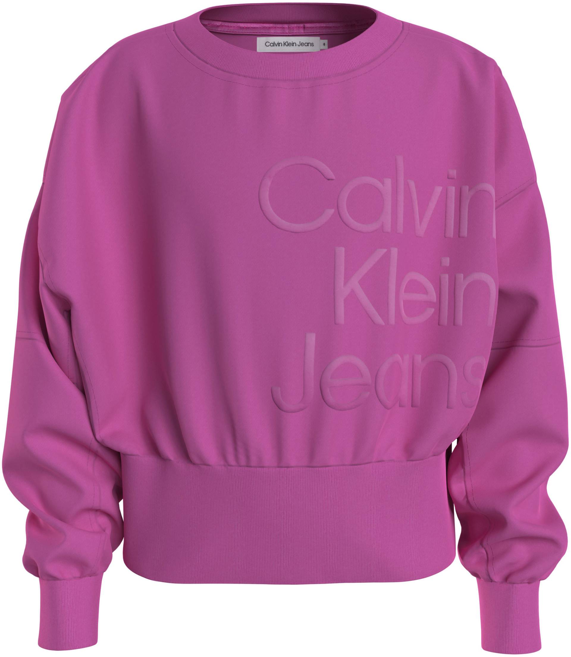 Calvin Klein Jeans Sweatshirt »PUFF HERO LOGO CN SWEATSHIRT«, für Kinder bis 16 Jahre von Calvin Klein Jeans