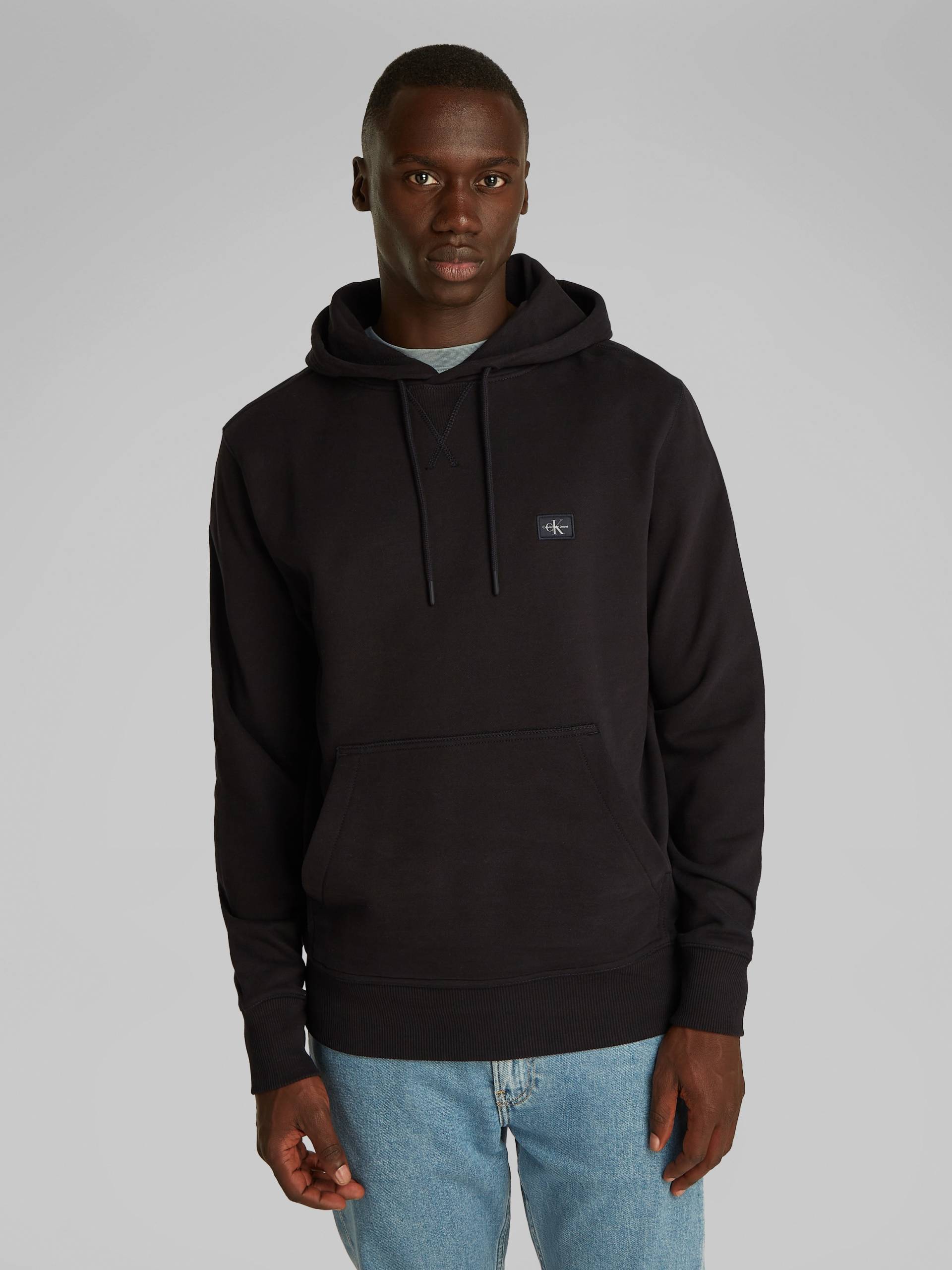 Calvin Klein Jeans Sweatshirt »WOVEN LABEL HOODIE«, Kängurutasche, Logostickerei Calvin Klein Jeans Sweatshirt »WOVEN LABEL HOODIE«, Kängurutasche, Logostickerei von Calvin Klein Jeans
