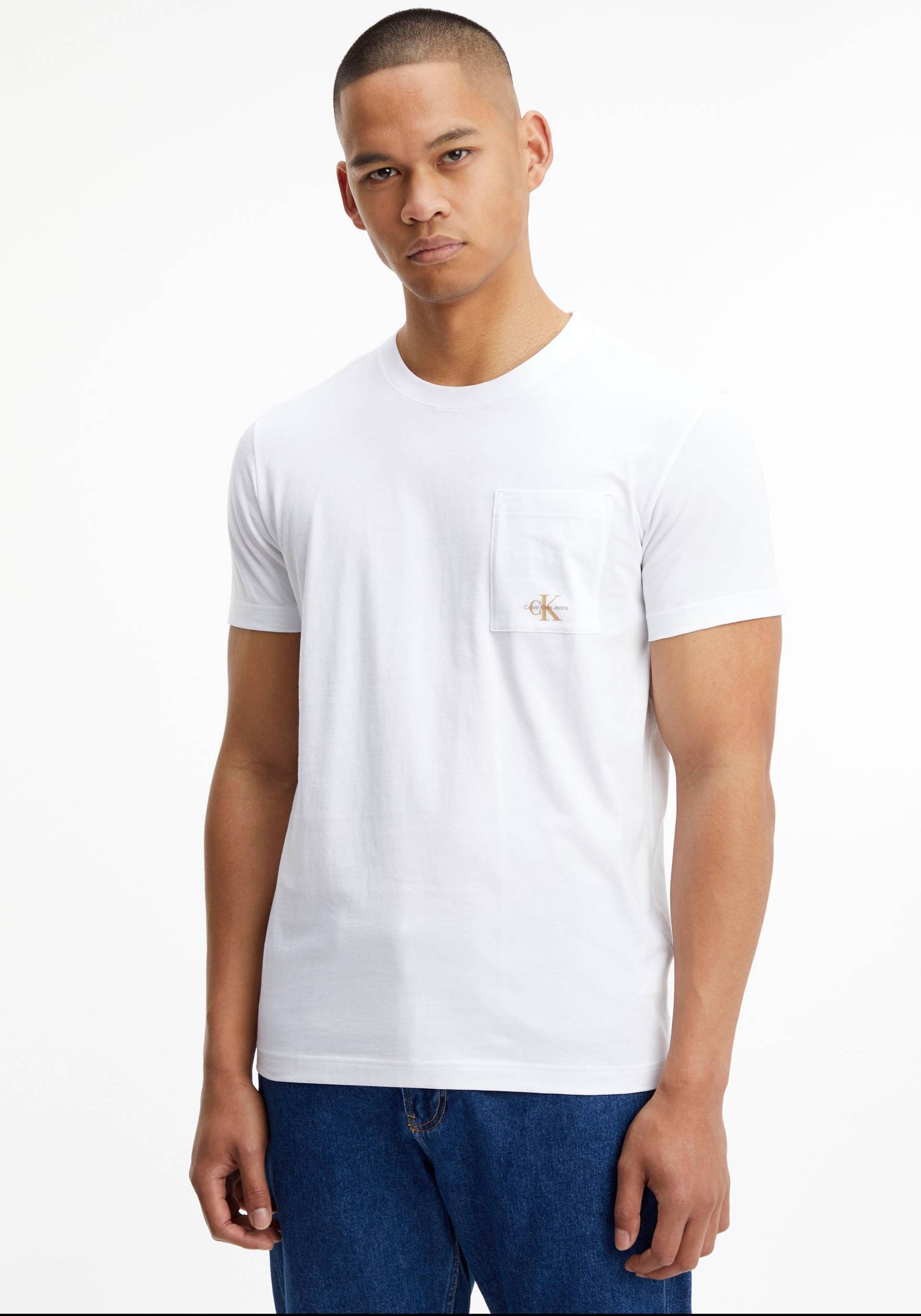 Calvin Klein Jeans T-Shirt, mit Calvin Klein Logo auf der Brust von Calvin Klein Jeans