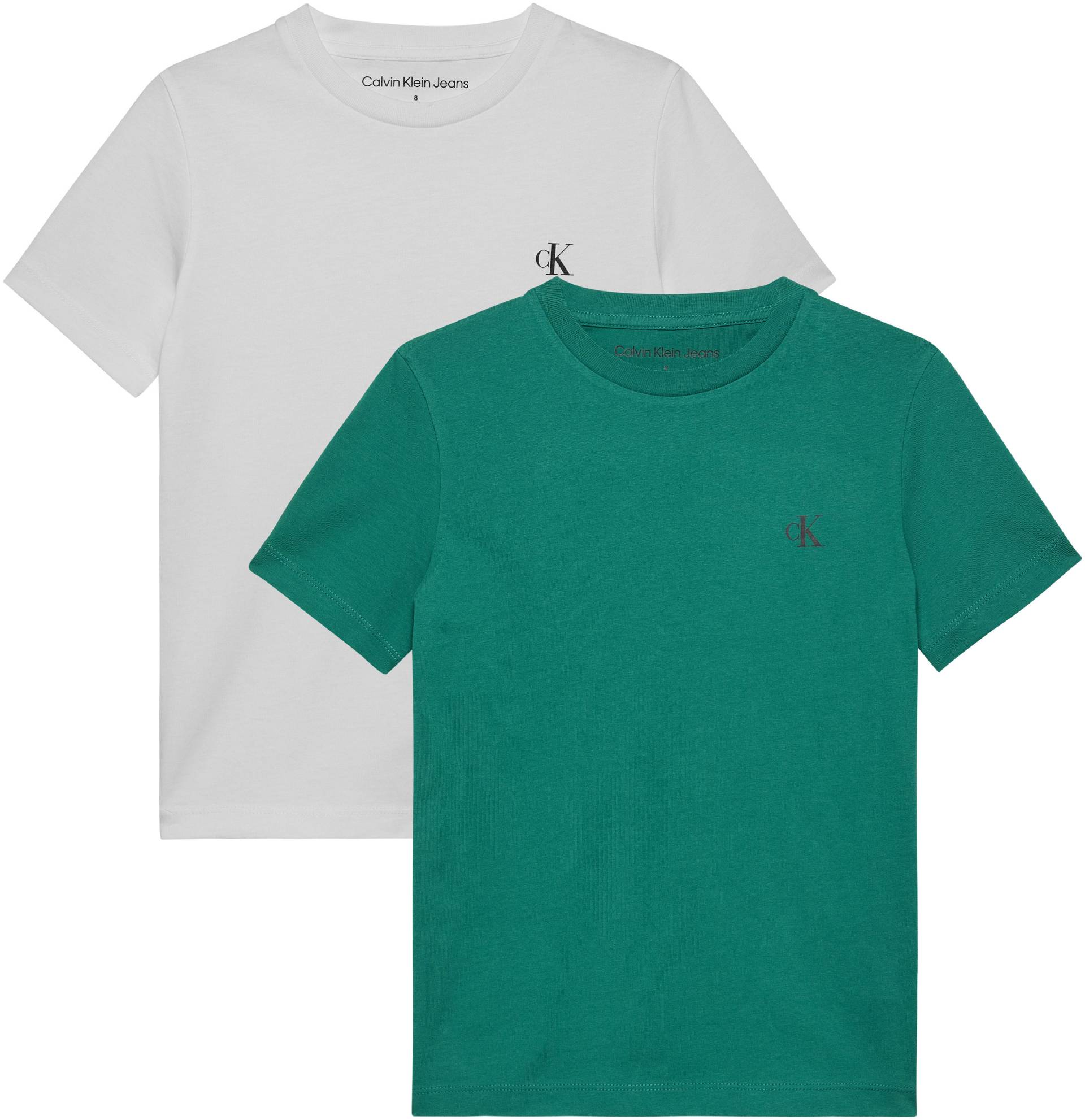 Calvin Klein Jeans T-Shirt »2-PACK MONOGRAM TOP«, (2 tlg.), für Kinder bis 16 Jahre mit Logoprägung von Calvin Klein Jeans