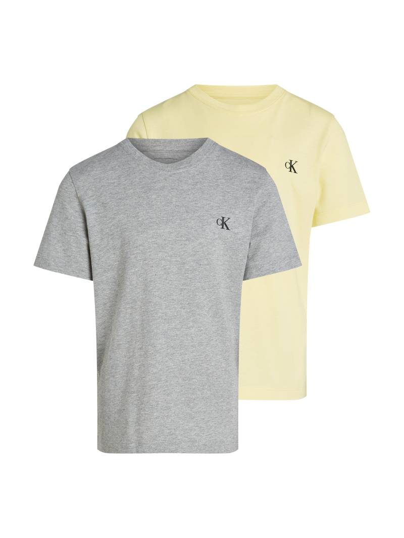 Calvin Klein Jeans T-Shirt »2-PACK MONOGRAM TOP«, (2 tlg.), für Kinder bis 16 Jahre mit Logoprägung von Calvin Klein Jeans