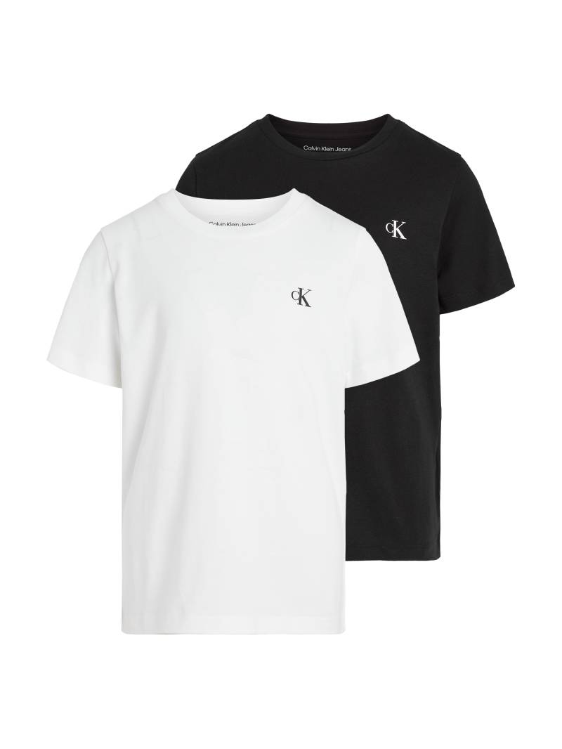 Calvin Klein Jeans T-Shirt »2-PACK MONOGRAM TOP«, (2 tlg.), für Kinder bis 16 Jahre mit Logoprägung von Calvin Klein Jeans