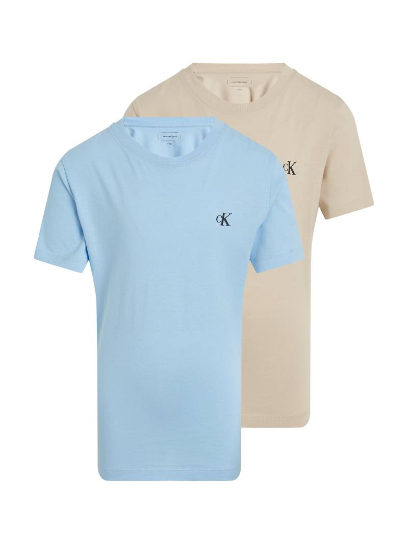 Calvin Klein Jeans T-Shirt »2-PACK MONOGRAM TOP«, (2 tlg.), für Kinder bis 16 Jahre mit Logoprägung von Calvin Klein Jeans