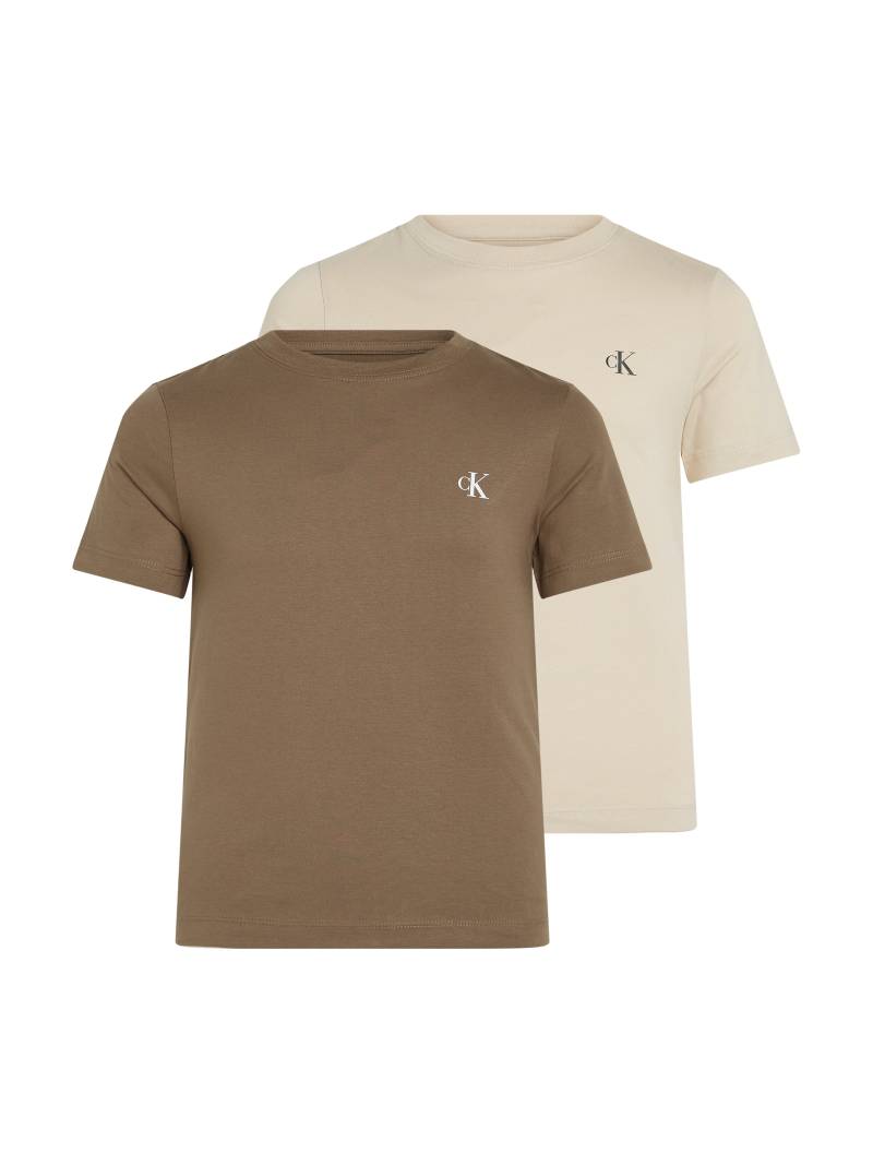 Calvin Klein Jeans T-Shirt »2-PACK MONOGRAM TOP«, (2 tlg.), für Kinder bis 16 Jahre mit Logoprägung von Calvin Klein Jeans