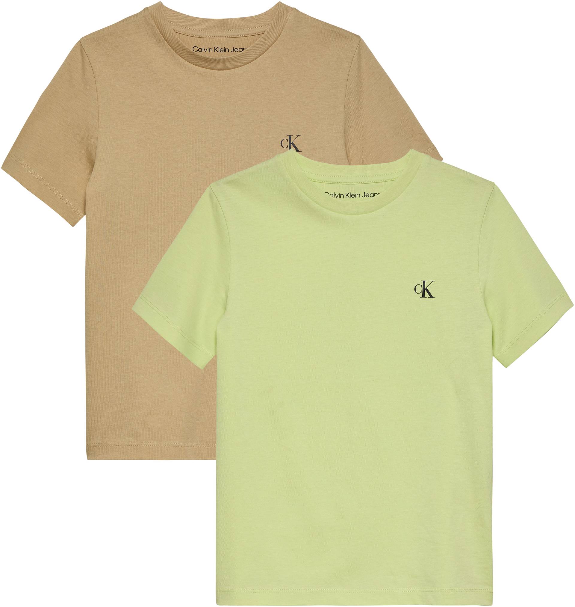 Calvin Klein Jeans T-Shirt »2-PACK MONOGRAM TOP«, (2 tlg.), für Kinder bis 16 Jahre mit Logoprägung von Calvin Klein Jeans