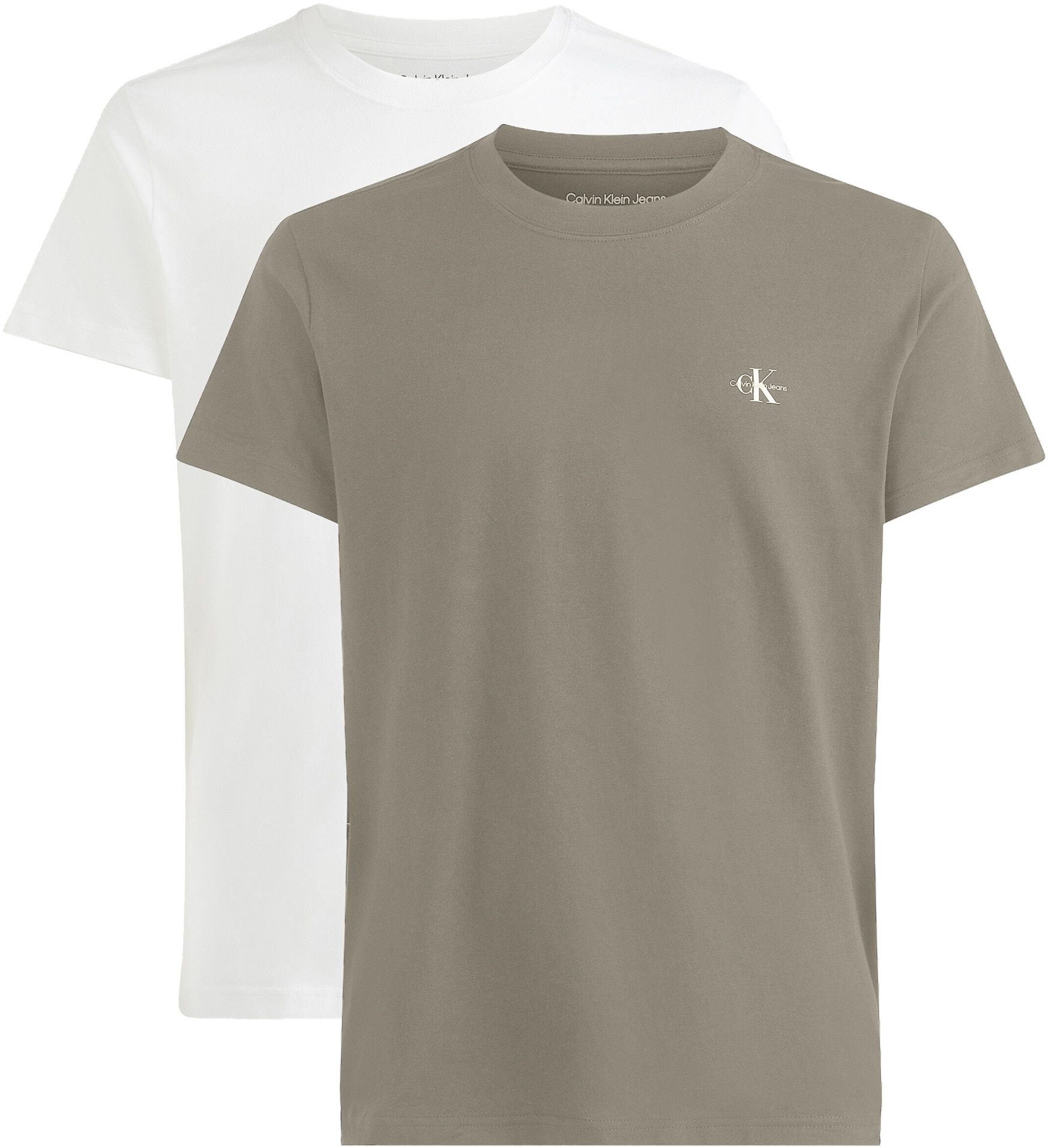Calvin Klein Jeans T-Shirt »2 PACK MONOLOGO T-SHIRT«, (Packung, 2er-Pack), mit Rundhalsausschnitt von Calvin Klein Jeans