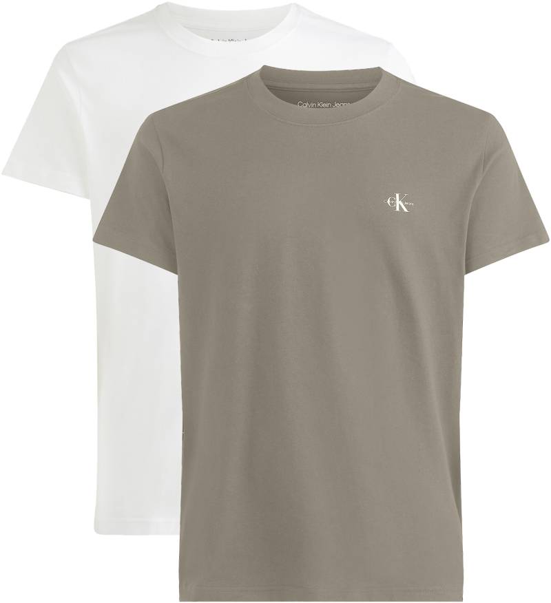 Calvin Klein Jeans T-Shirt »2 PACK MONOLOGO T-SHIRT«, (Packung, 2er-Pack), mit Rundhalsausschnitt von Calvin Klein Jeans