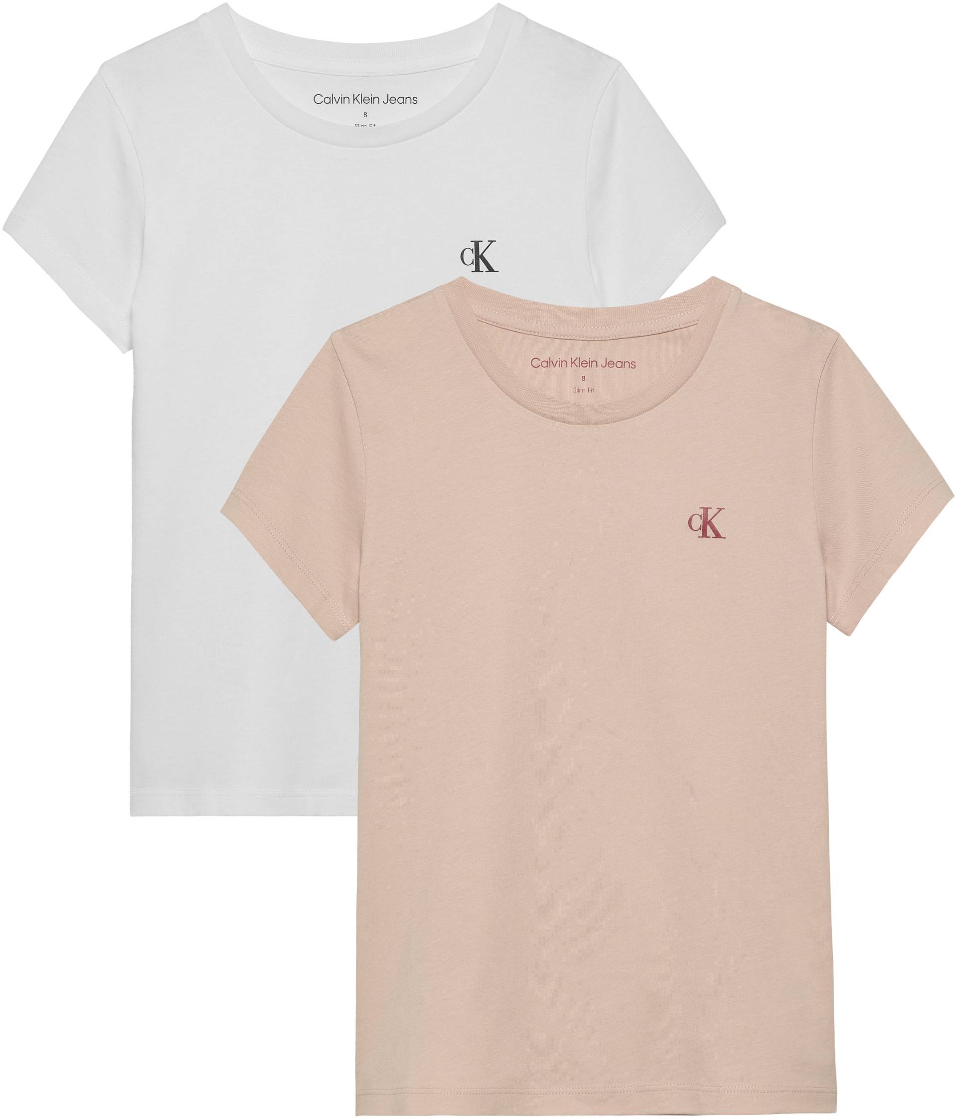 Calvin Klein Jeans T-Shirt »2-PACK SLIM MONOGRAM TOP«, (Packung, 2 tlg.) von Calvin Klein Jeans