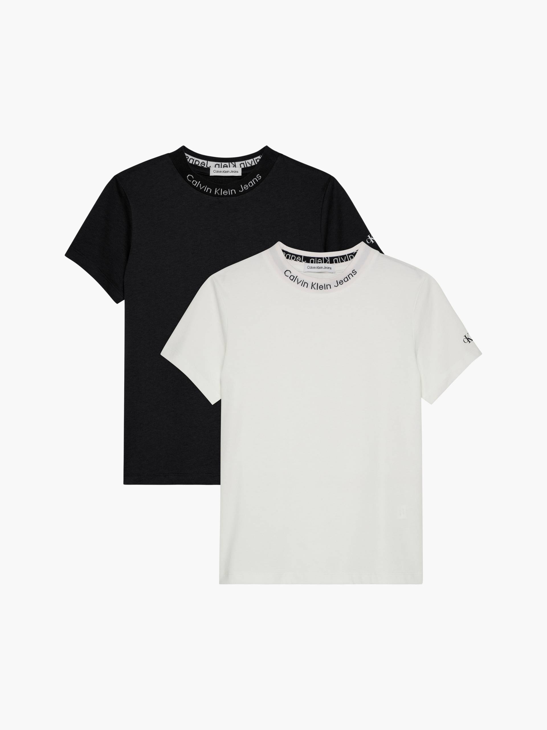Calvin Klein Jeans T-Shirt »INTARSIA 2-PACK SS T-SHIRT«, (Packung, 2), für Kinder bis 16 Jahre, Logo-Schriftzug von Calvin Klein Jeans