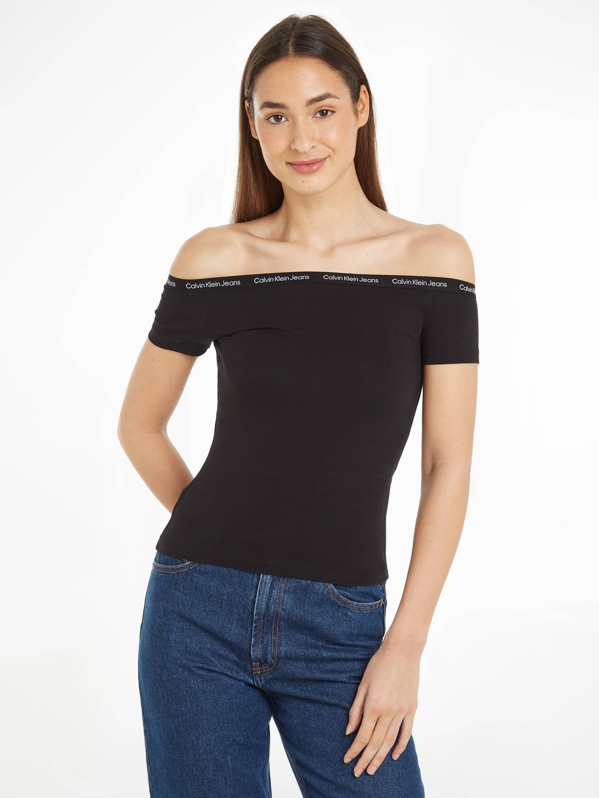 Calvin Klein Jeans T-Shirt »LOGO ELASTIC BARDOT TOP« von Calvin Klein Jeans