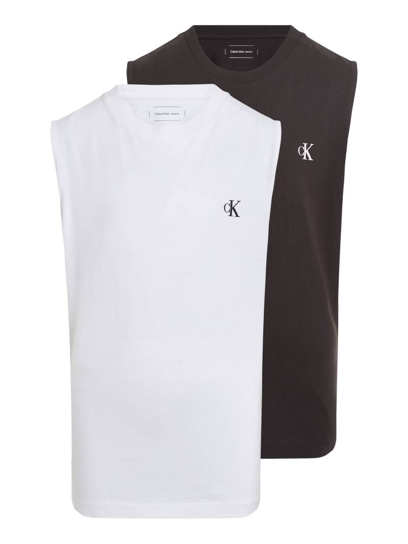 Calvin Klein Jeans T-Shirt »MONO 2-PACK SL T-SHIRTS«, (Packung, 2 tlg., 2-er Pack), mit Logodruck von Calvin Klein Jeans