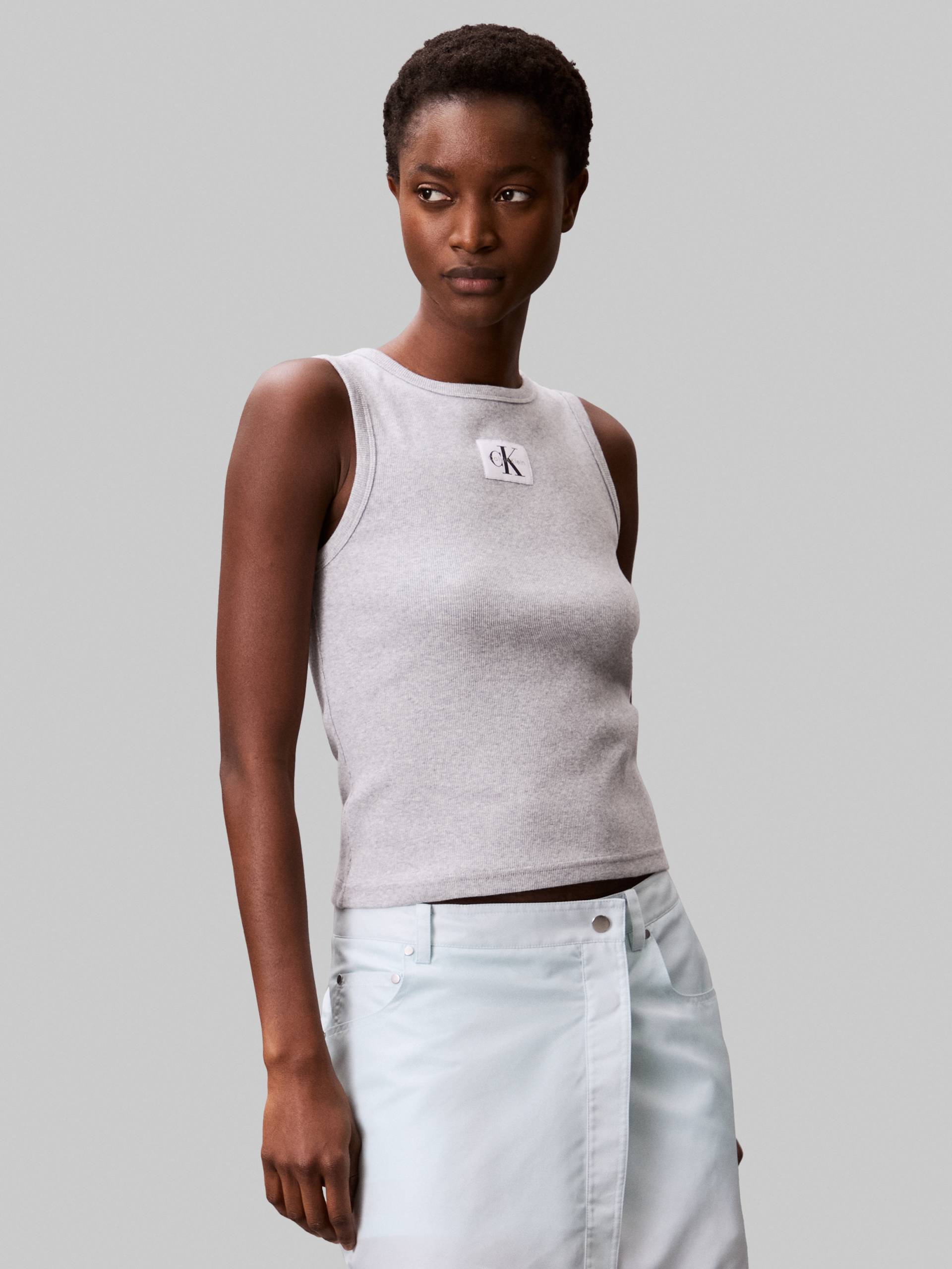 Calvin Klein Jeans Tanktop »A - WVN LBL 2X2 CTTN«, Mit Rundhalsausschnitt Calvin Klein Jeans Tanktop »A - WVN LBL 2X2 CTTN«, Mit Rundhalsausschnitt von Calvin Klein Jeans