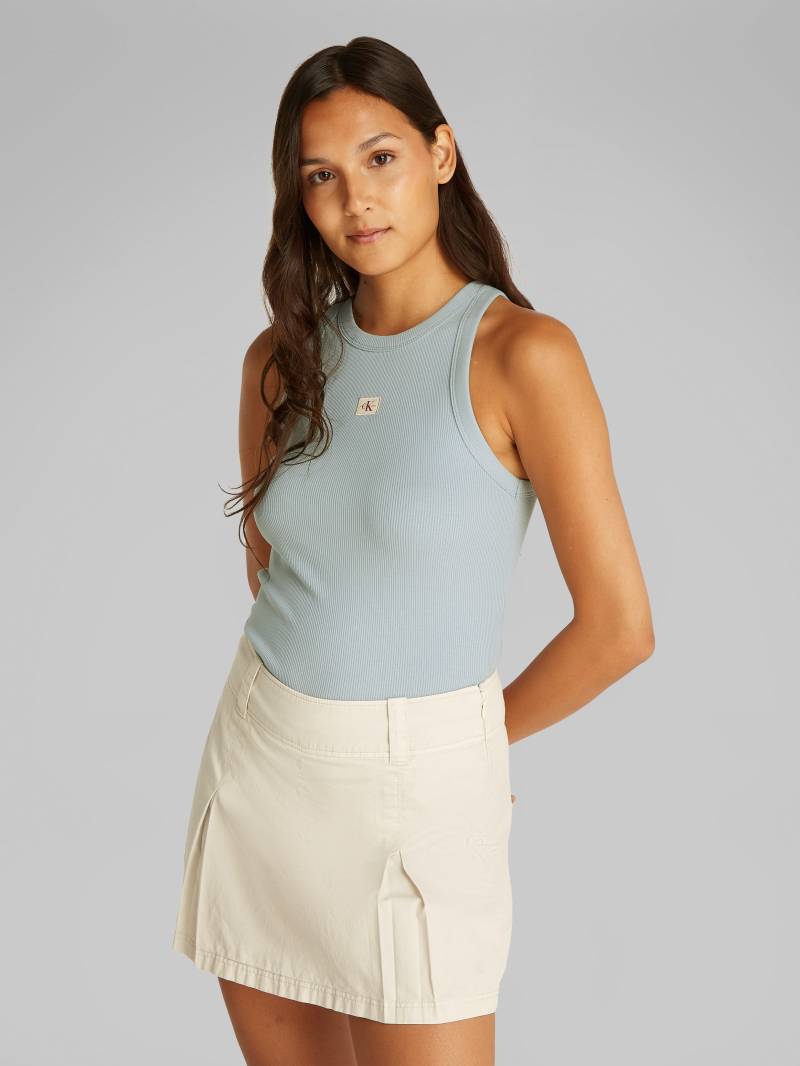 Calvin Klein Jeans Tanktop »WOVEN LABEL RIB TANK TOP«, mit Logo von Calvin Klein Jeans