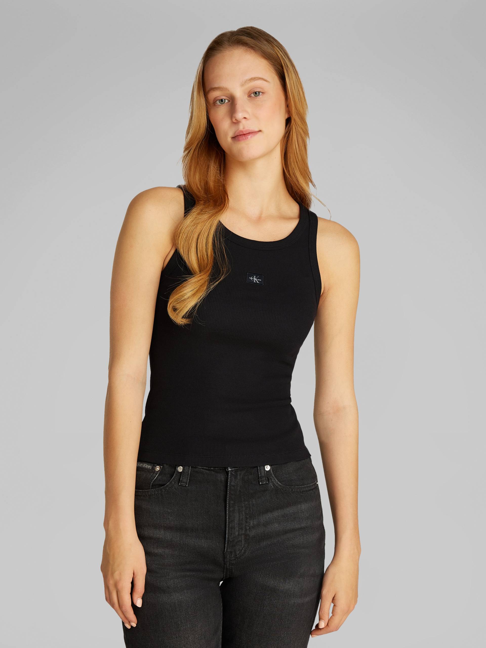 Calvin Klein Jeans Tanktop »WOVEN LABEL RIB TANK TOP«, mit Logodruck Calvin Klein Jeans Tanktop »WOVEN LABEL RIB TANK TOP«, mit Logodruck von Calvin Klein Jeans