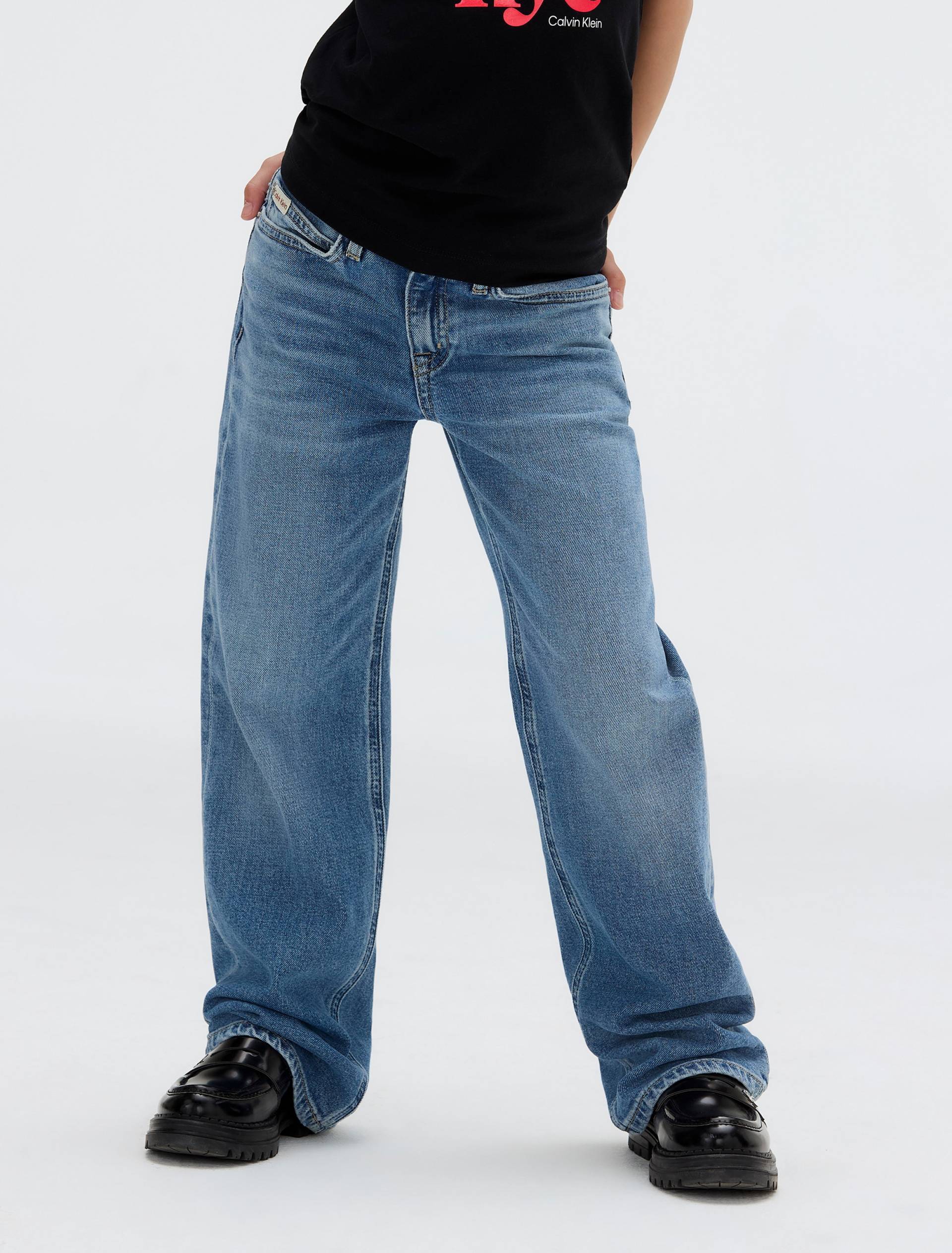 Calvin Klein Jeans Weite Jeans »HR WIDE LEG AUTHENTIC BLUE DENIM«, für Kinder bis 16 Jahre, mit weitem Bein Calvin Klein Jeans Weite Jeans »HR WIDE LEG AUTHENTIC BLUE DENIM«, für Kinder bis 16 Jahre, mit weitem Bein von Calvin Klein Jeans