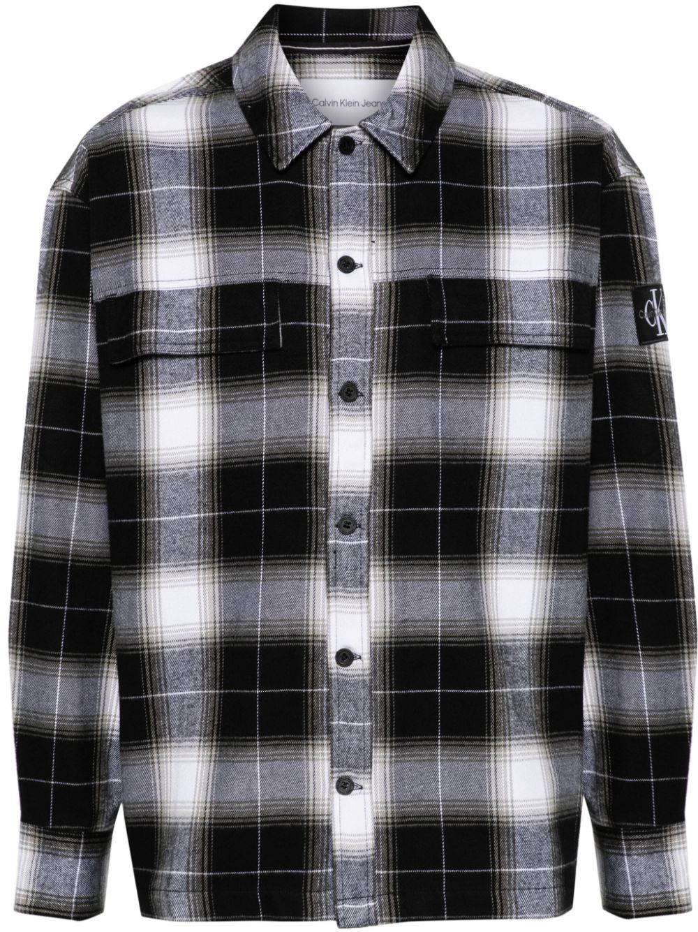 Calvin Klein Jeans check-pattern flannel shirt - Black von Calvin Klein Jeans