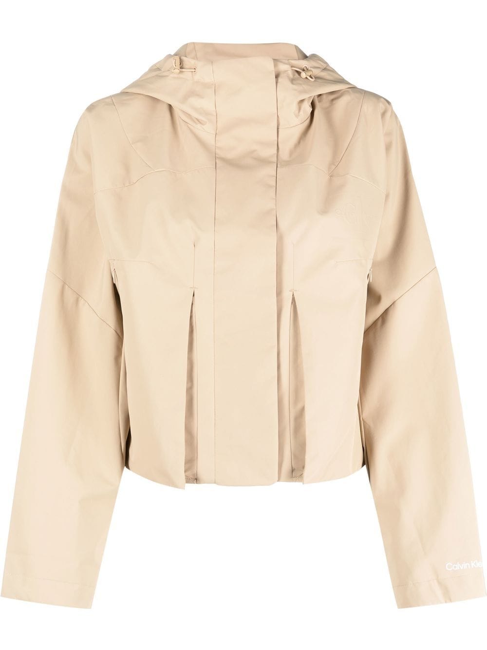 Calvin Klein Jeans drawstring-hood rain jacket - Neutrals von Calvin Klein Jeans