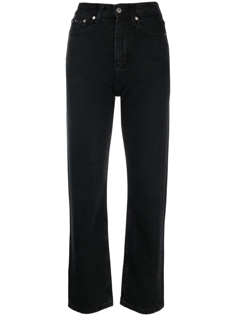 Calvin Klein Jeans high-waist straight-leg jeans - Black von Calvin Klein Jeans