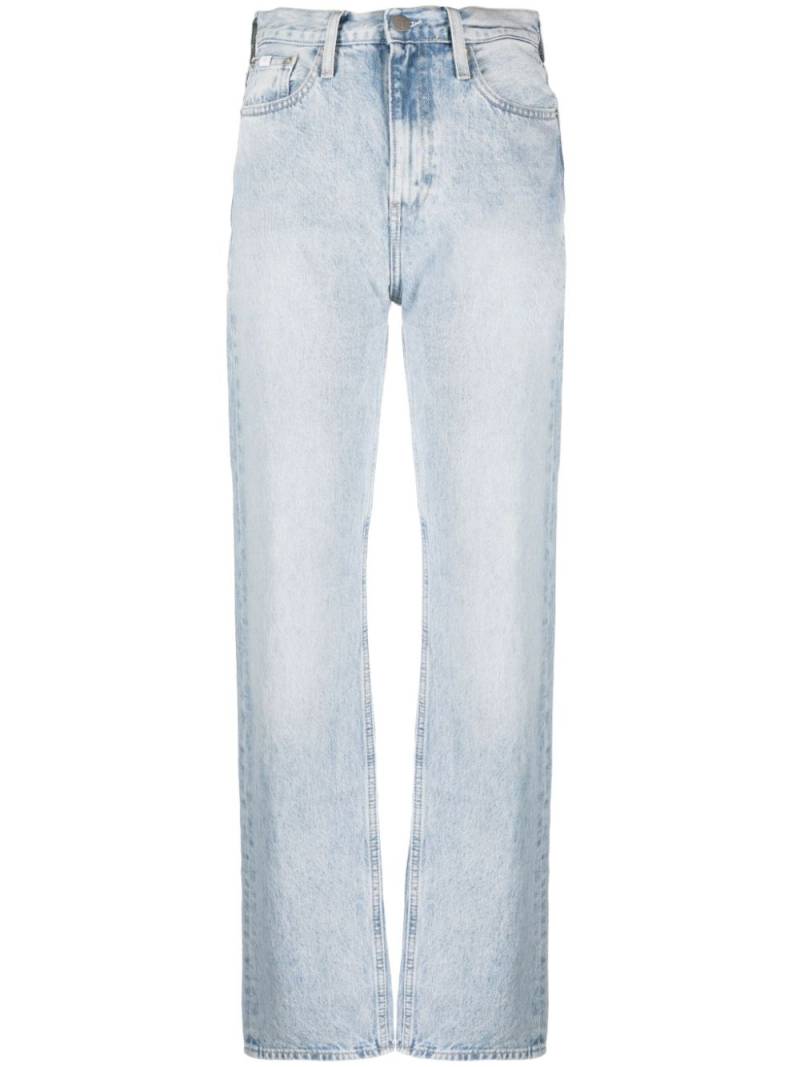 Calvin Klein Jeans high-rise straight-leg jeans - Blue von Calvin Klein Jeans