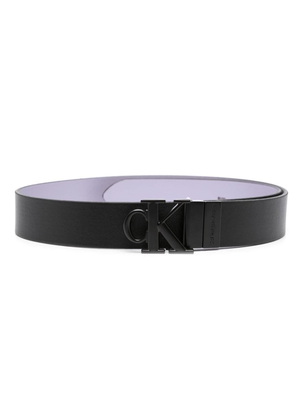 Calvin Klein Jeans logo-buckle leather belt - Black von Calvin Klein Jeans