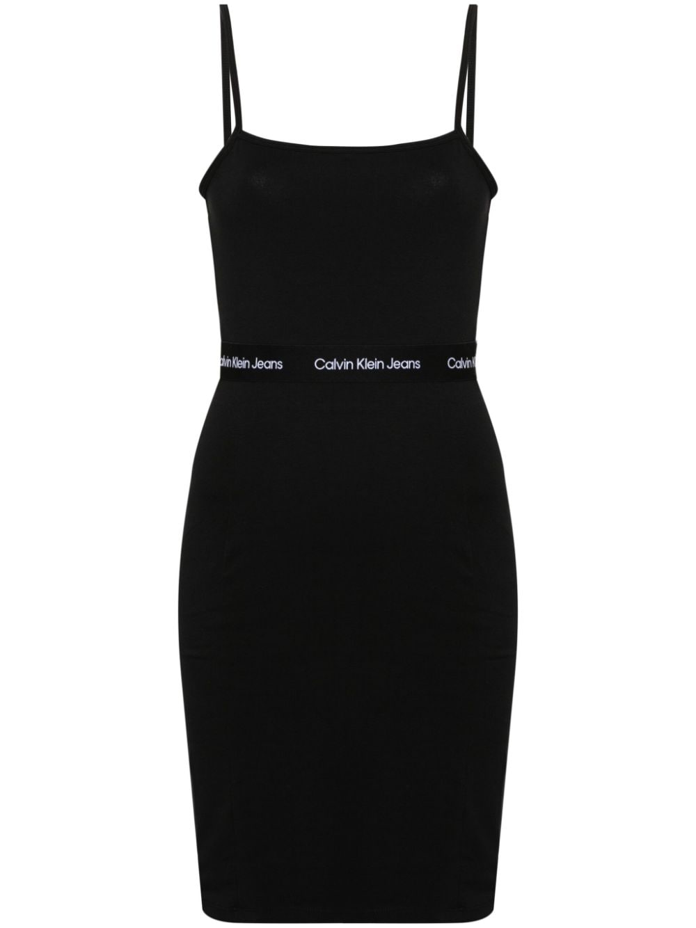 Calvin Klein Jeans logo-jacquard mini dress - Black von Calvin Klein Jeans