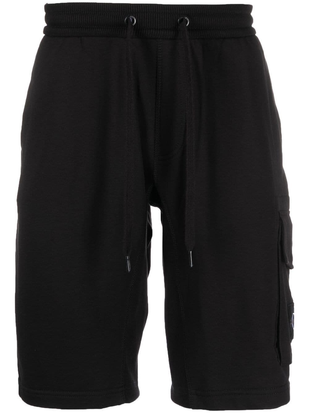 Calvin Klein Jeans logo-patch cargo track shorts - Black von Calvin Klein Jeans