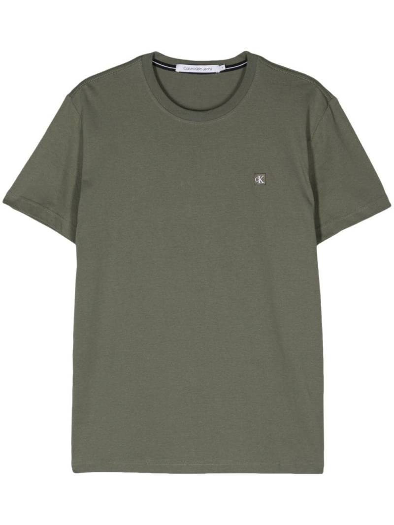 Calvin Klein Jeans logo-patch cotton T-shirt - Green von Calvin Klein Jeans