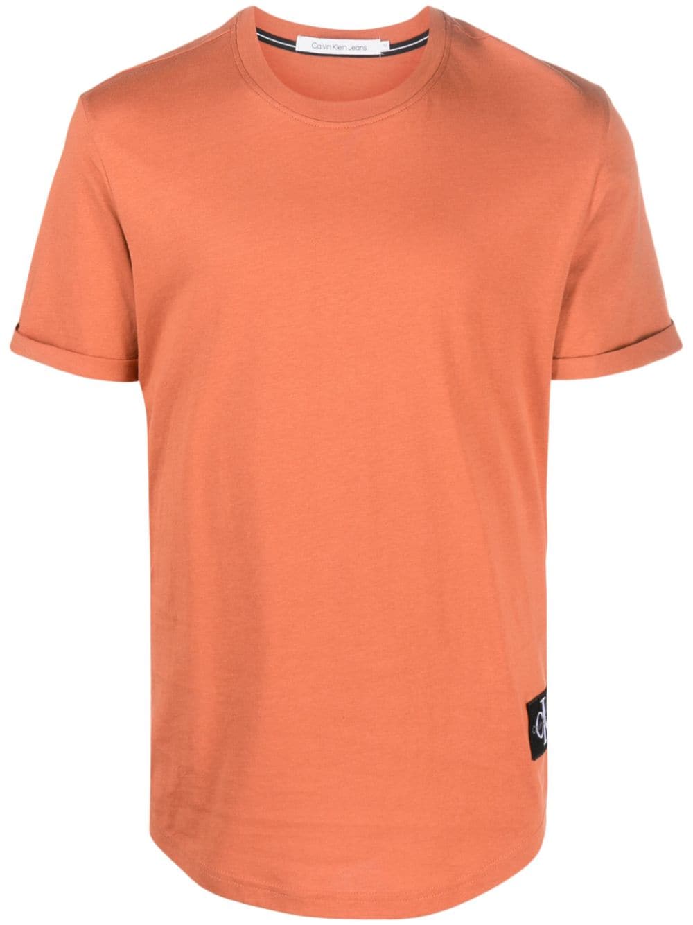 Calvin Klein Jeans logo-patch cotton T-shirt - Orange von Calvin Klein Jeans