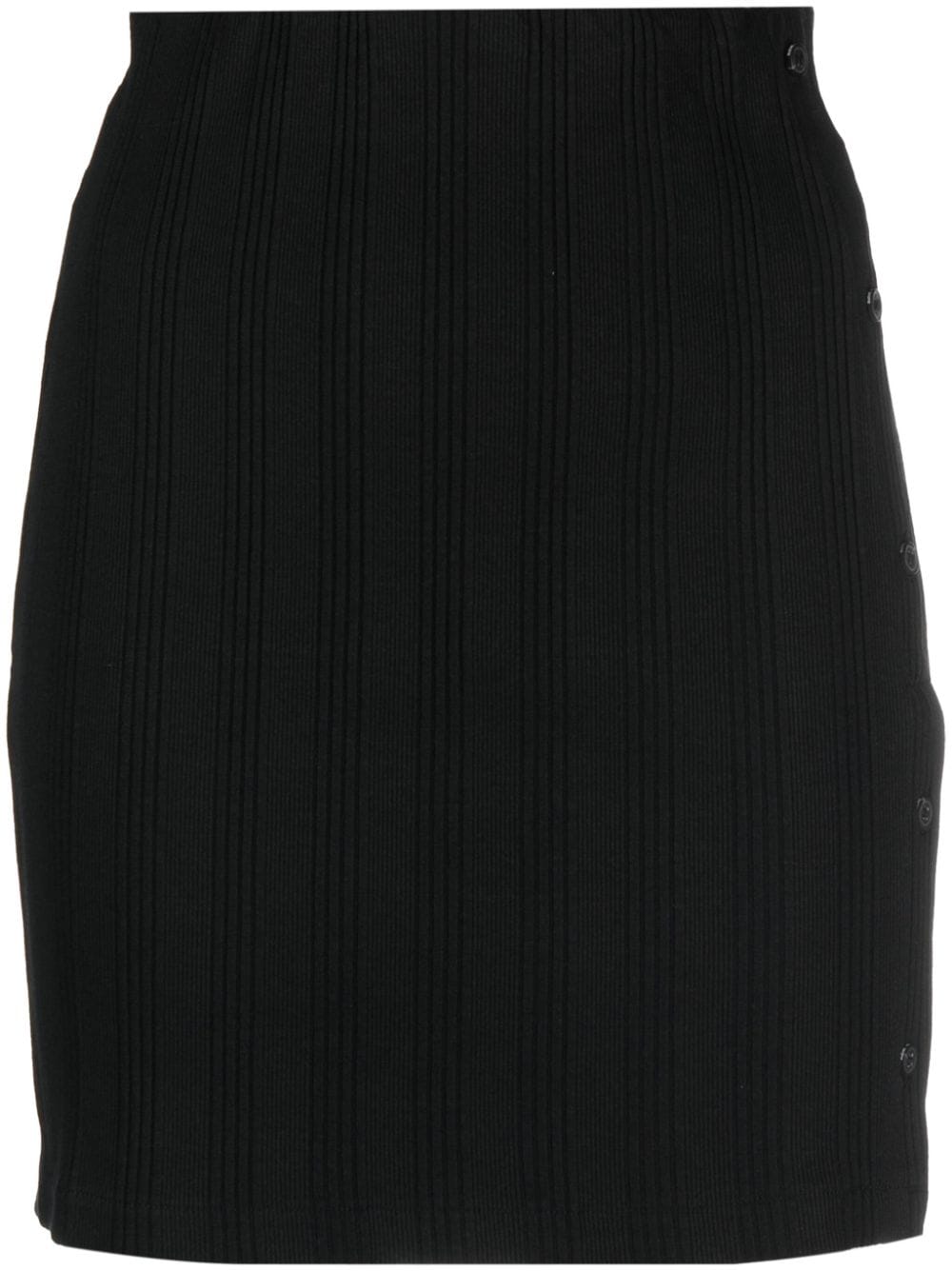 Calvin Klein Jeans logo-patch cotton skirt - Black von Calvin Klein Jeans