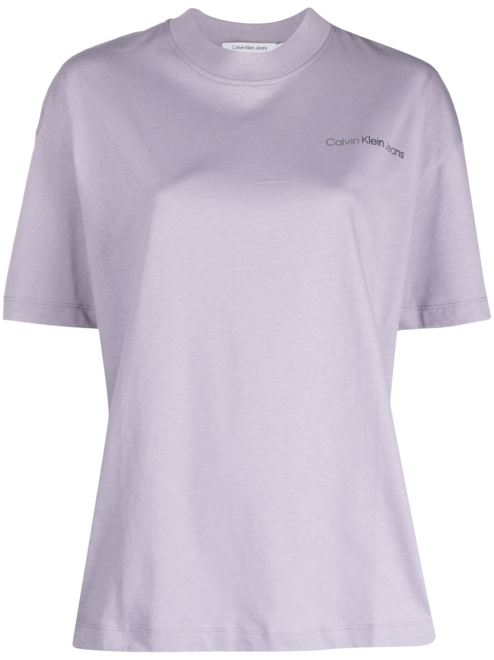 Calvin Klein Jeans logo-print cotton T-shirt - Purple von Calvin Klein Jeans